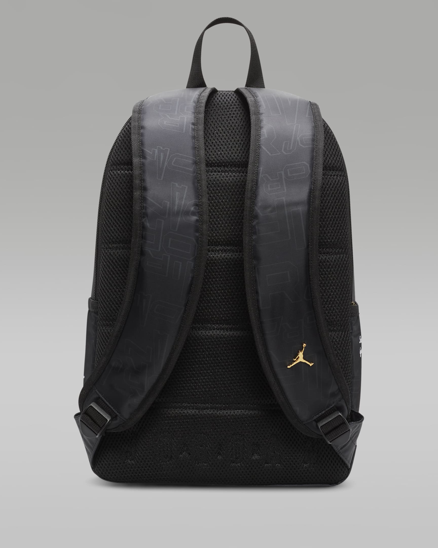 Jordan Black and Gold Backpack Backpack (19L). Nike NL