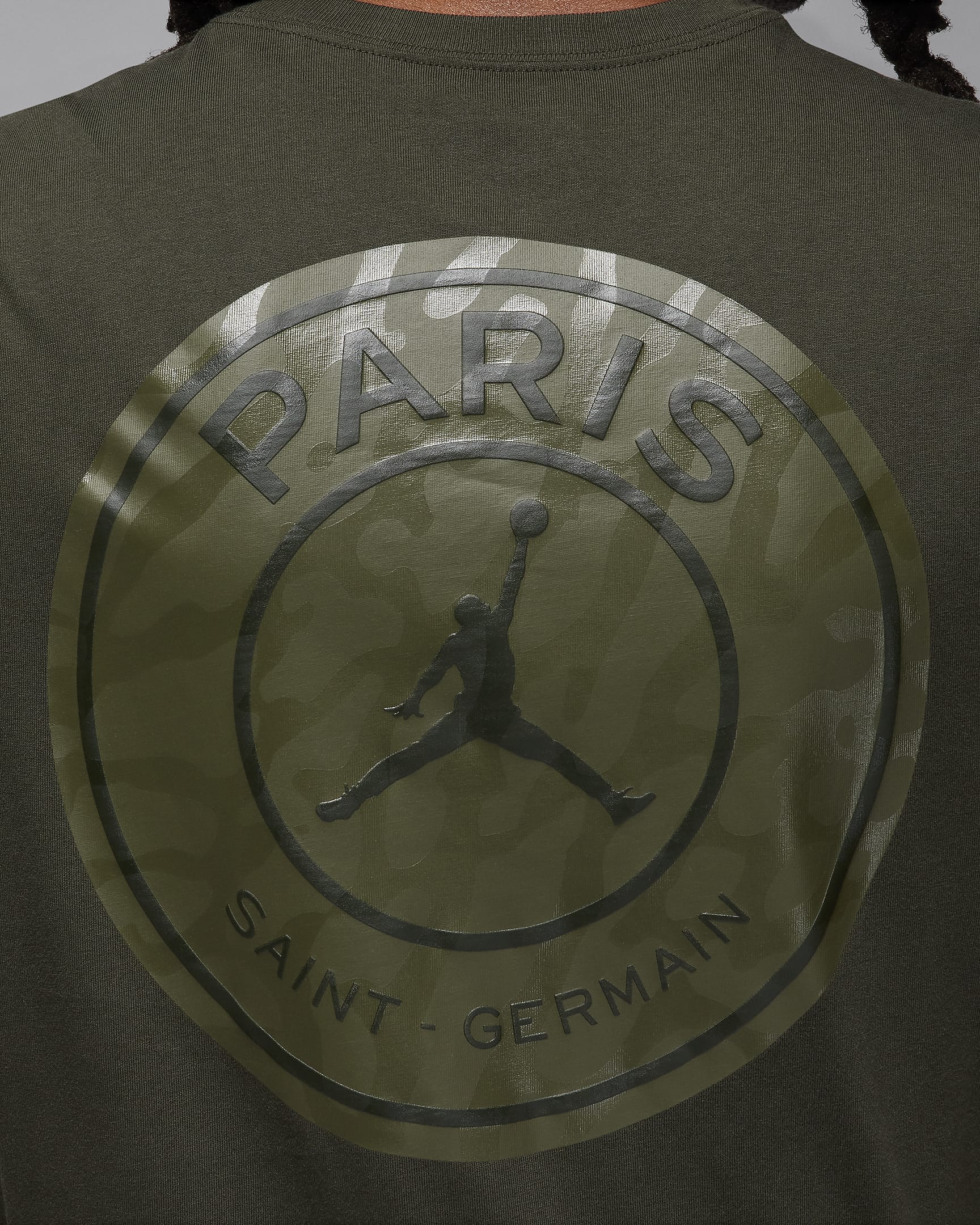 T-shirt Paris Saint-Germain pour homme - Sequoia/Saturn Gold