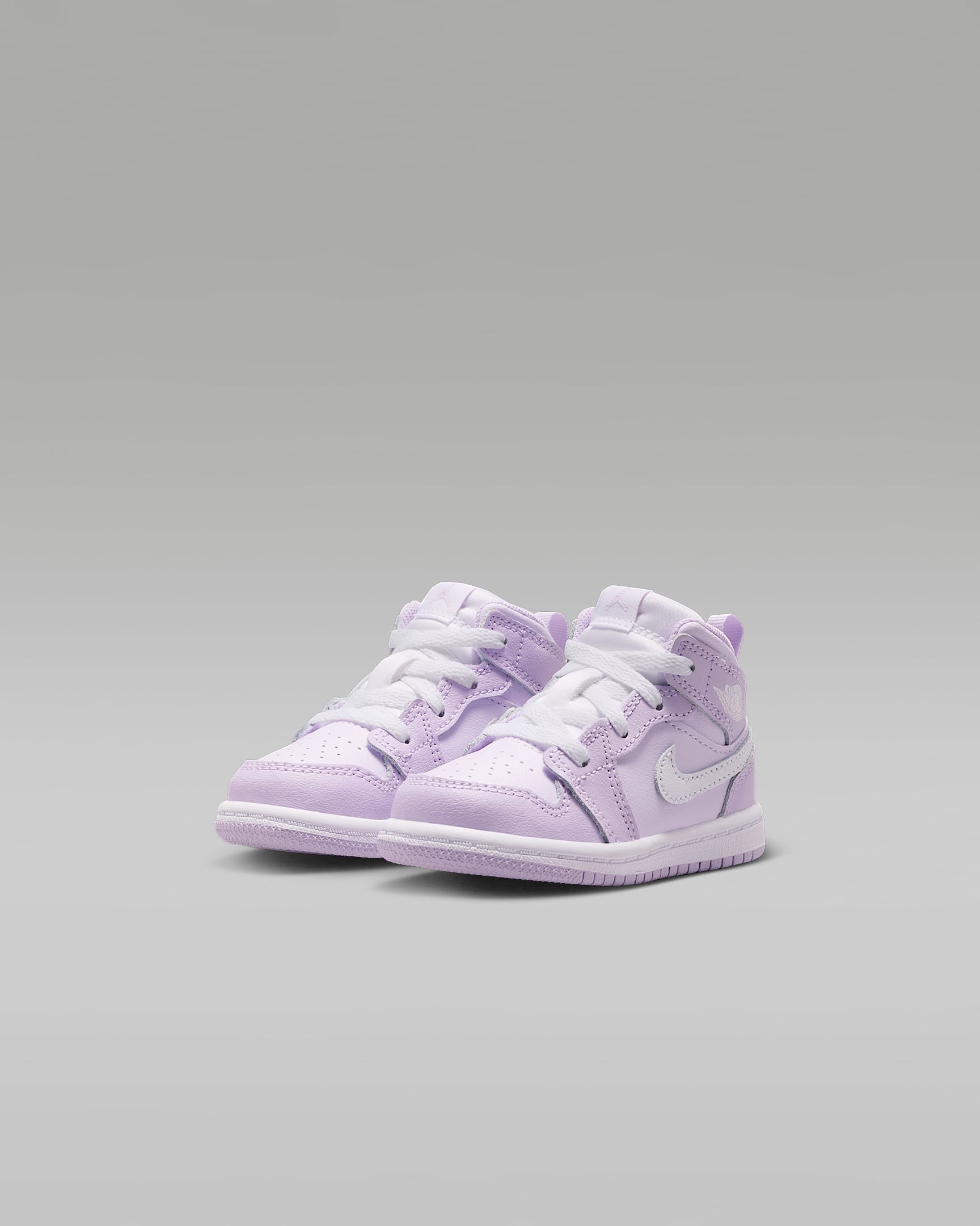 Jordan 1 Mid Baby/Toddler Shoes - Violet Mist/Barely Grape/White