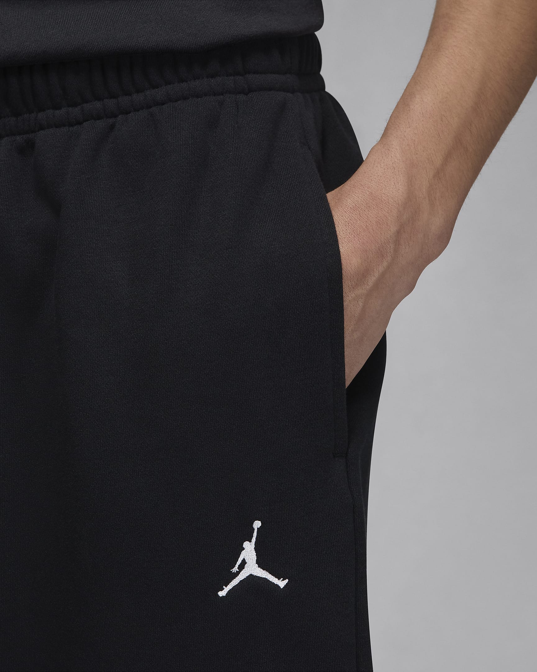 Jordan Brooklyn Fleece Men's Trousers - Black/White