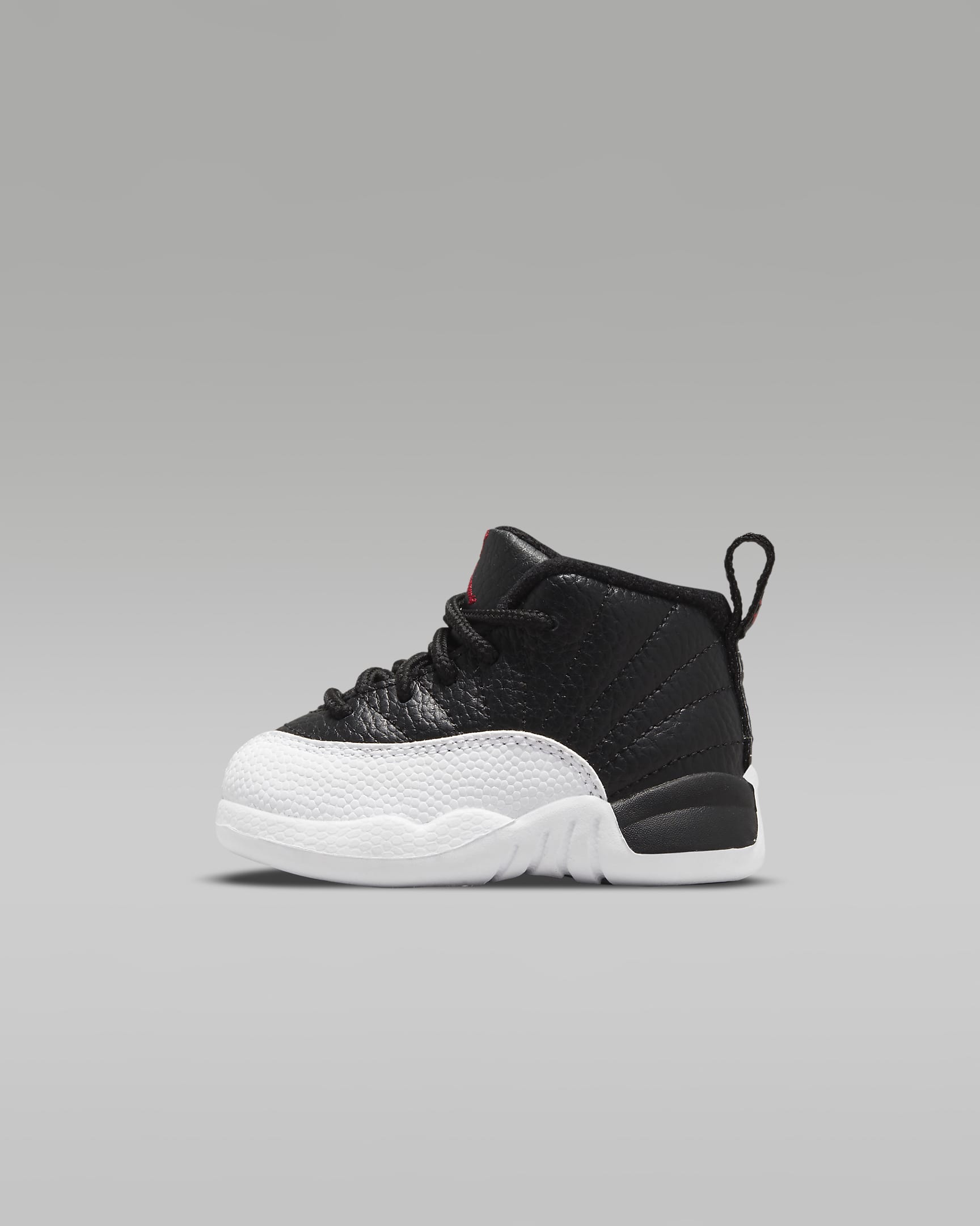 Jordan 12 Retro Baby/Toddler Shoes - Black/White/Varsity Red