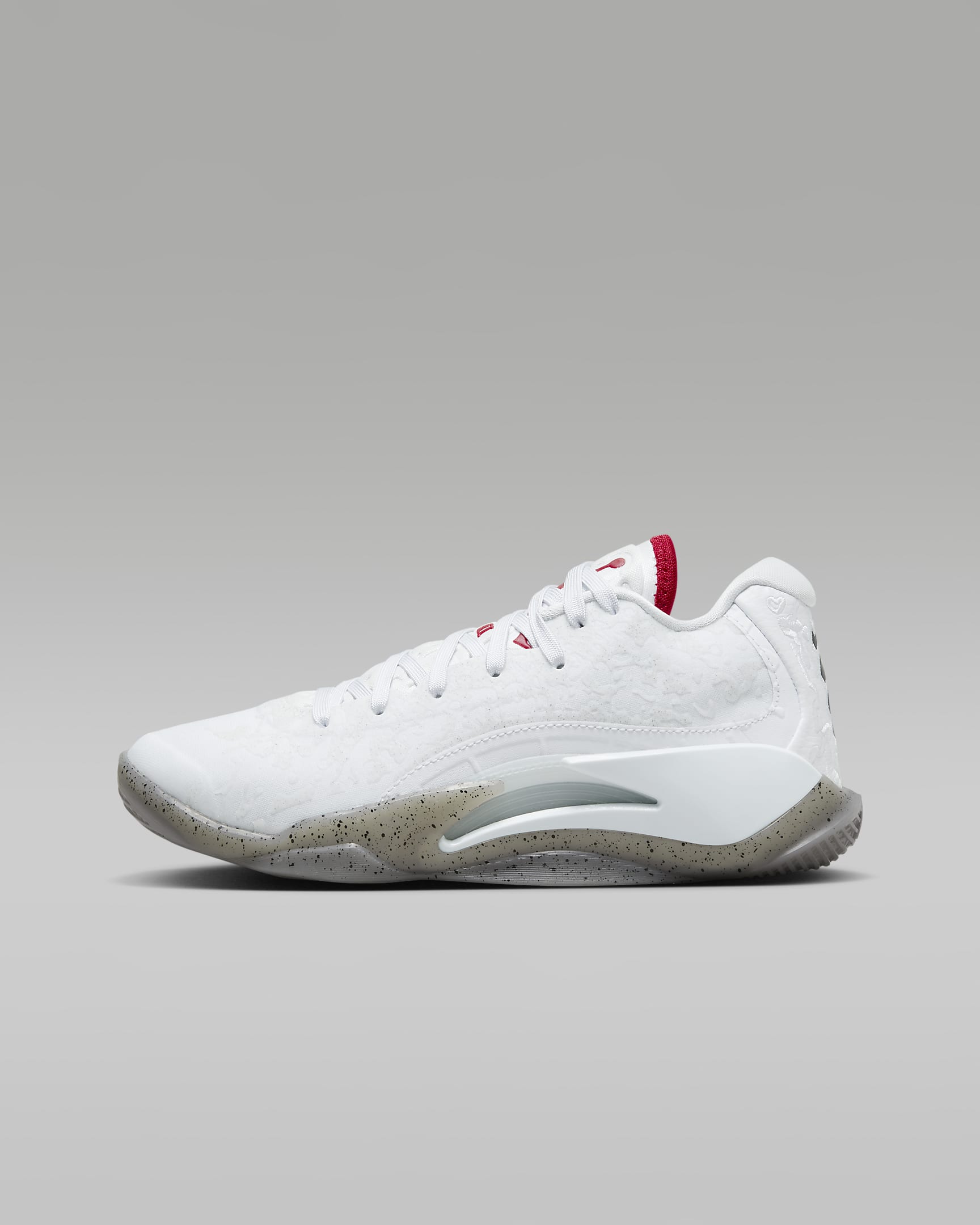 Zion 3 'Fresh Paint' Older Kids' Basketball Shoes - White/Cement Grey/Pure Platinum/University Red