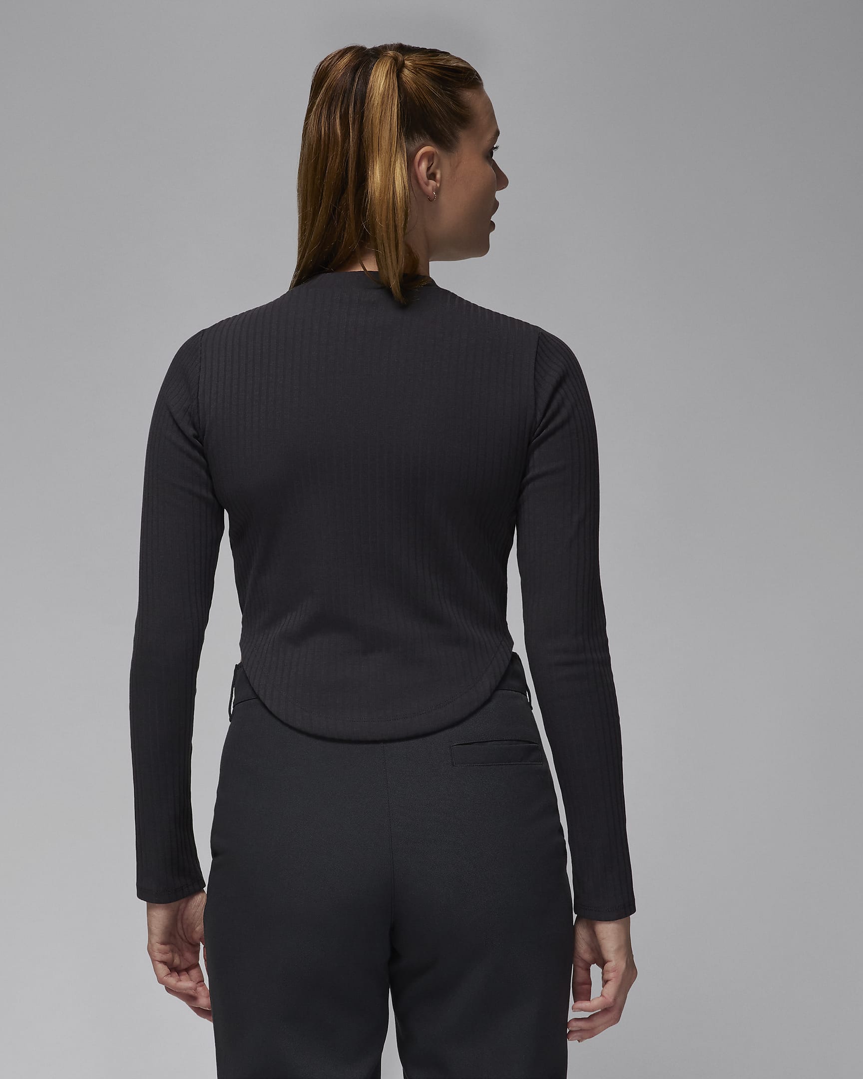 Jordan Strick-Longsleeve für Damen - Off Noir