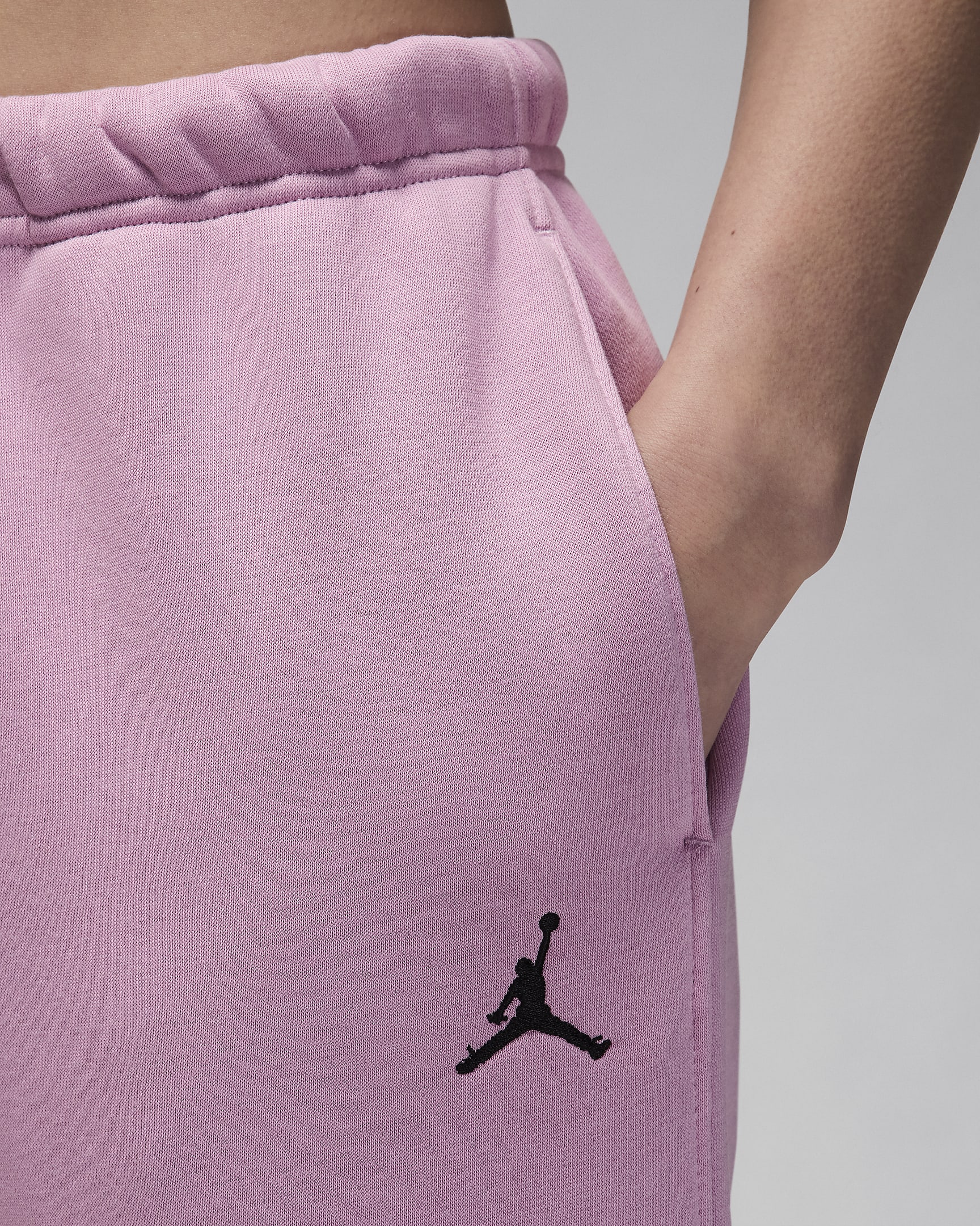 Jordan Brooklyn Fleece Women's Pants - Orchid/Black