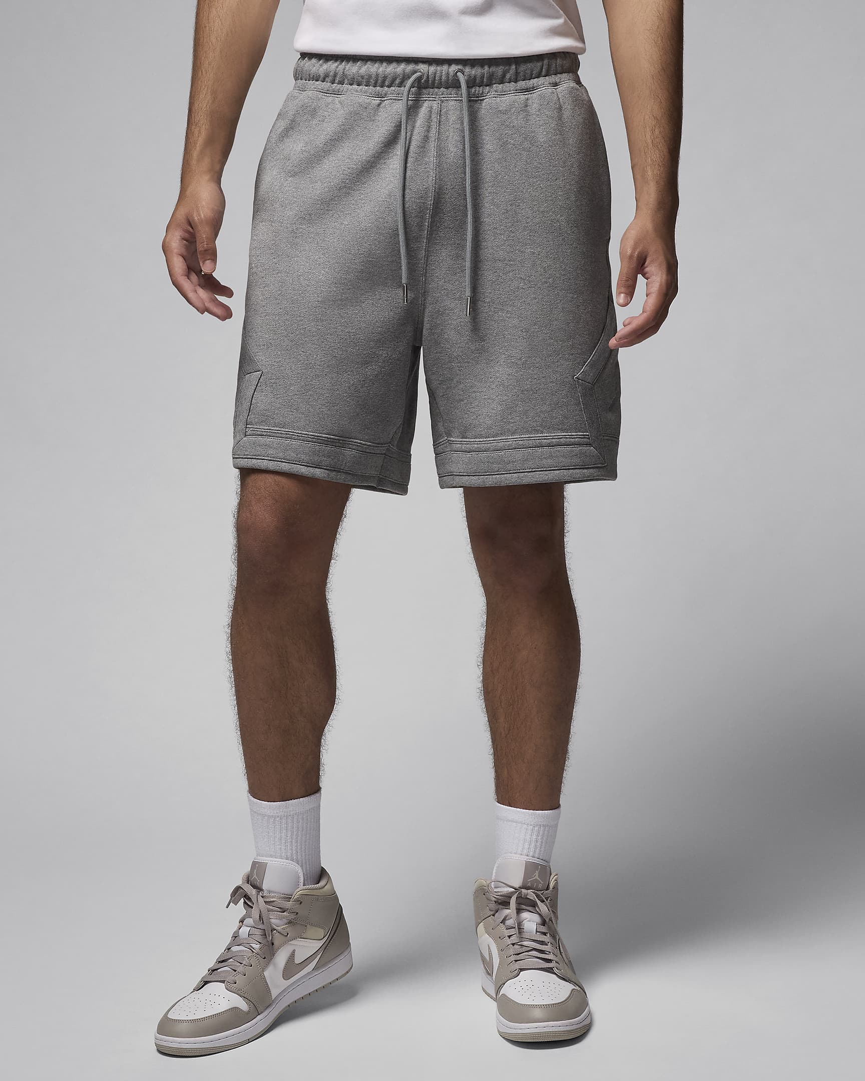 Jordan Flight Fleece Men's Diamond Shorts - Carbon Heather