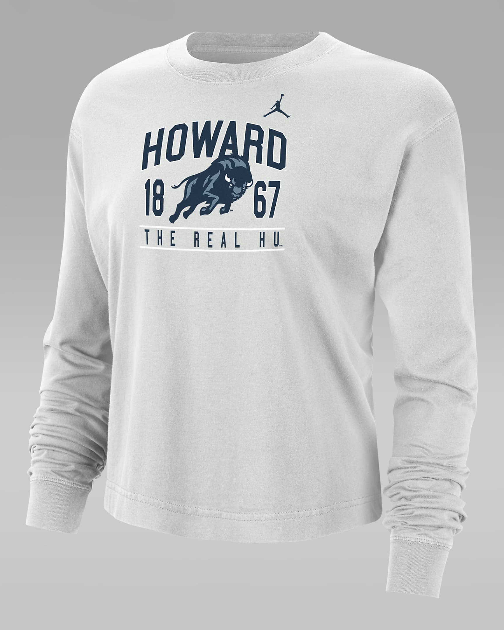 Playera de manga larga universitaria Jordan para mujer Howard - Polvo fotón