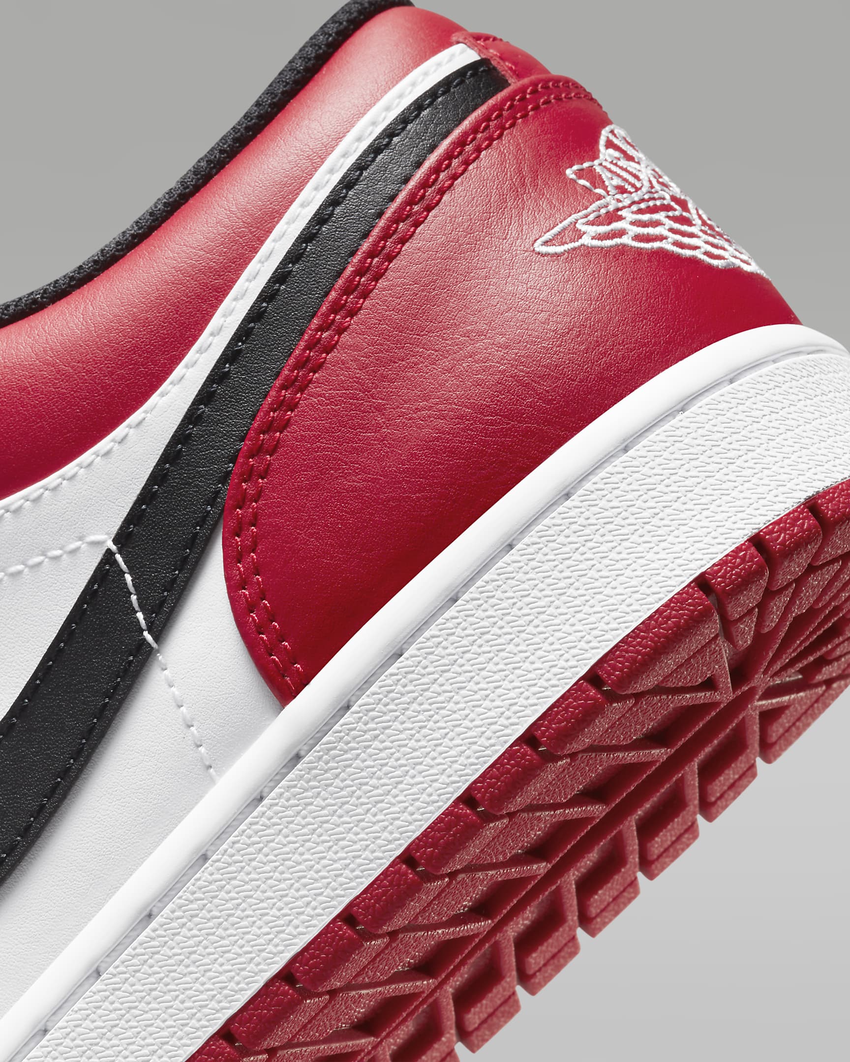 Air Jordan 1 Low Men's Shoes - Gym Red/Black/White