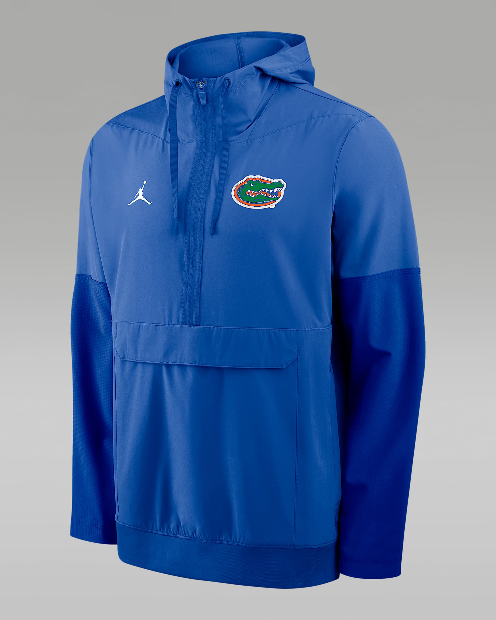 Chamarra universitaria marca Jordan con gorro de medio cierre para hombre Florida Anorak - Royal
