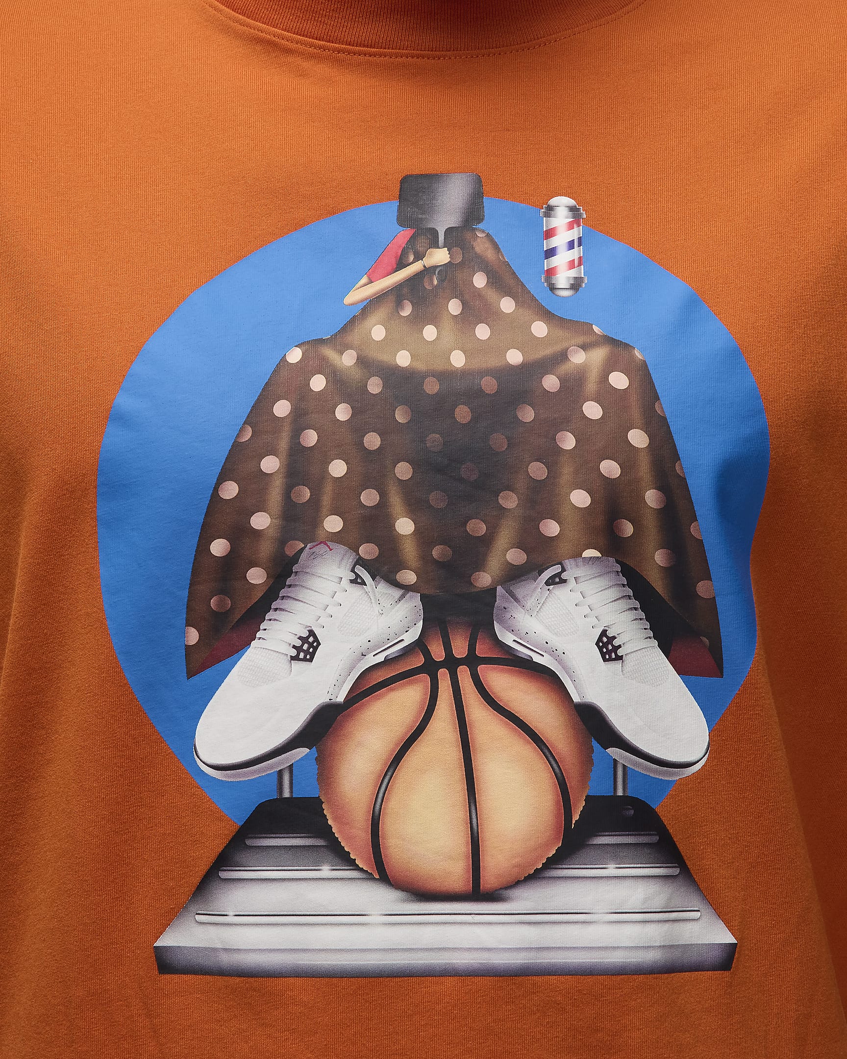 Playera para hombre Jordan Artist Series by Darien Birks - Naranja fogata