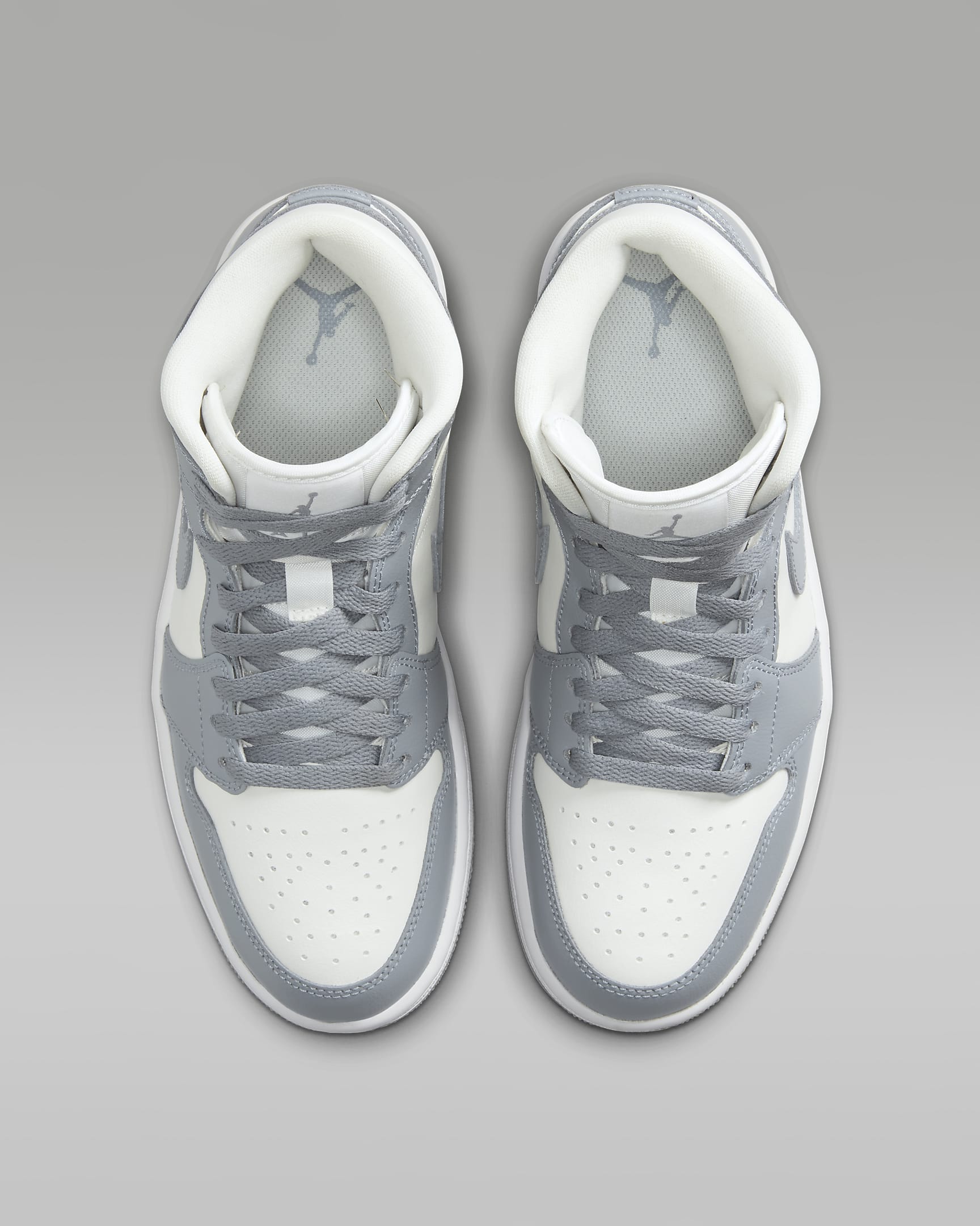 Air Jordan 1 Mid Women's Shoes - Sail/White/Stealth