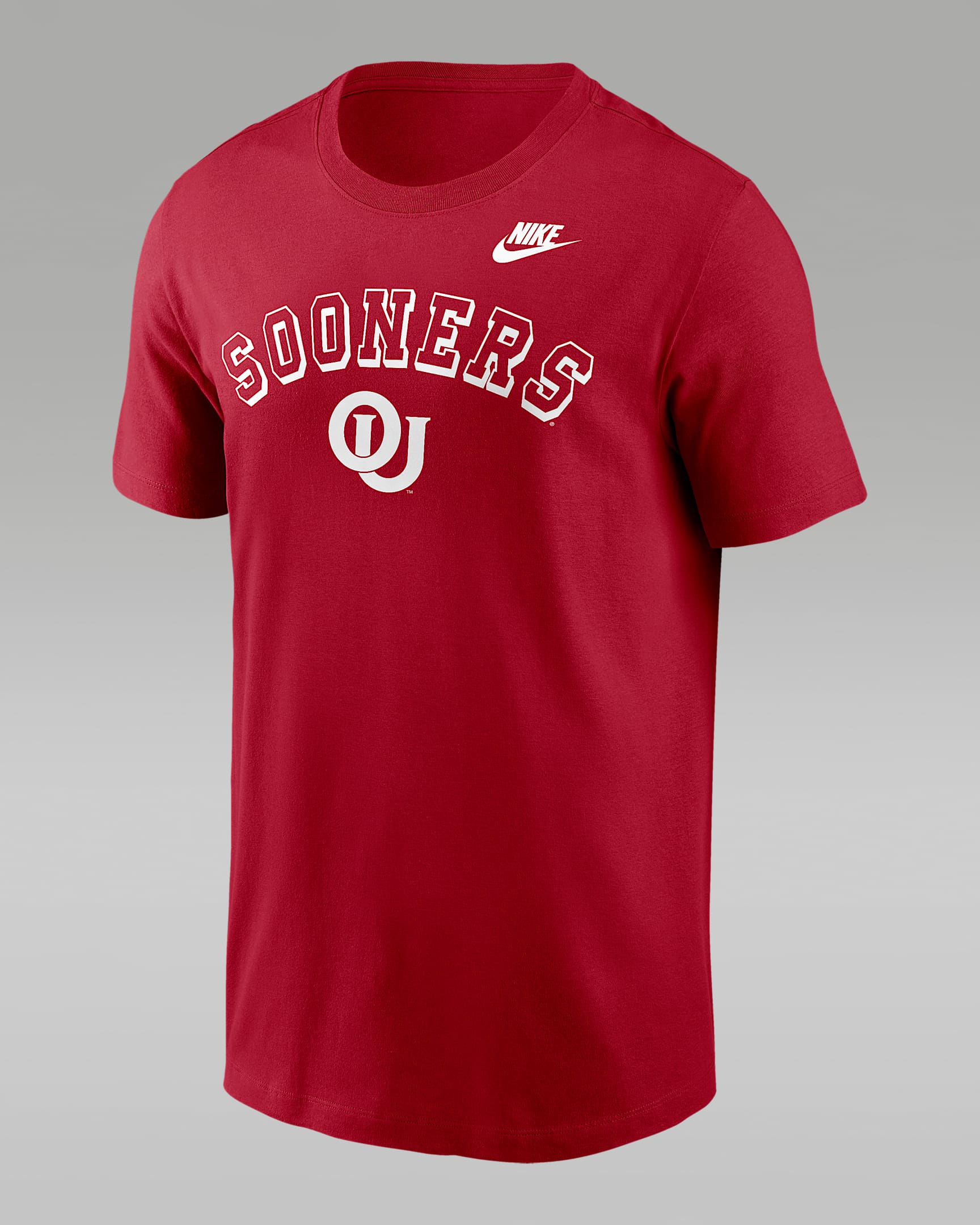Playera universitaria Nike para hombre Oklahoma Legacy Nickname - Carmesí