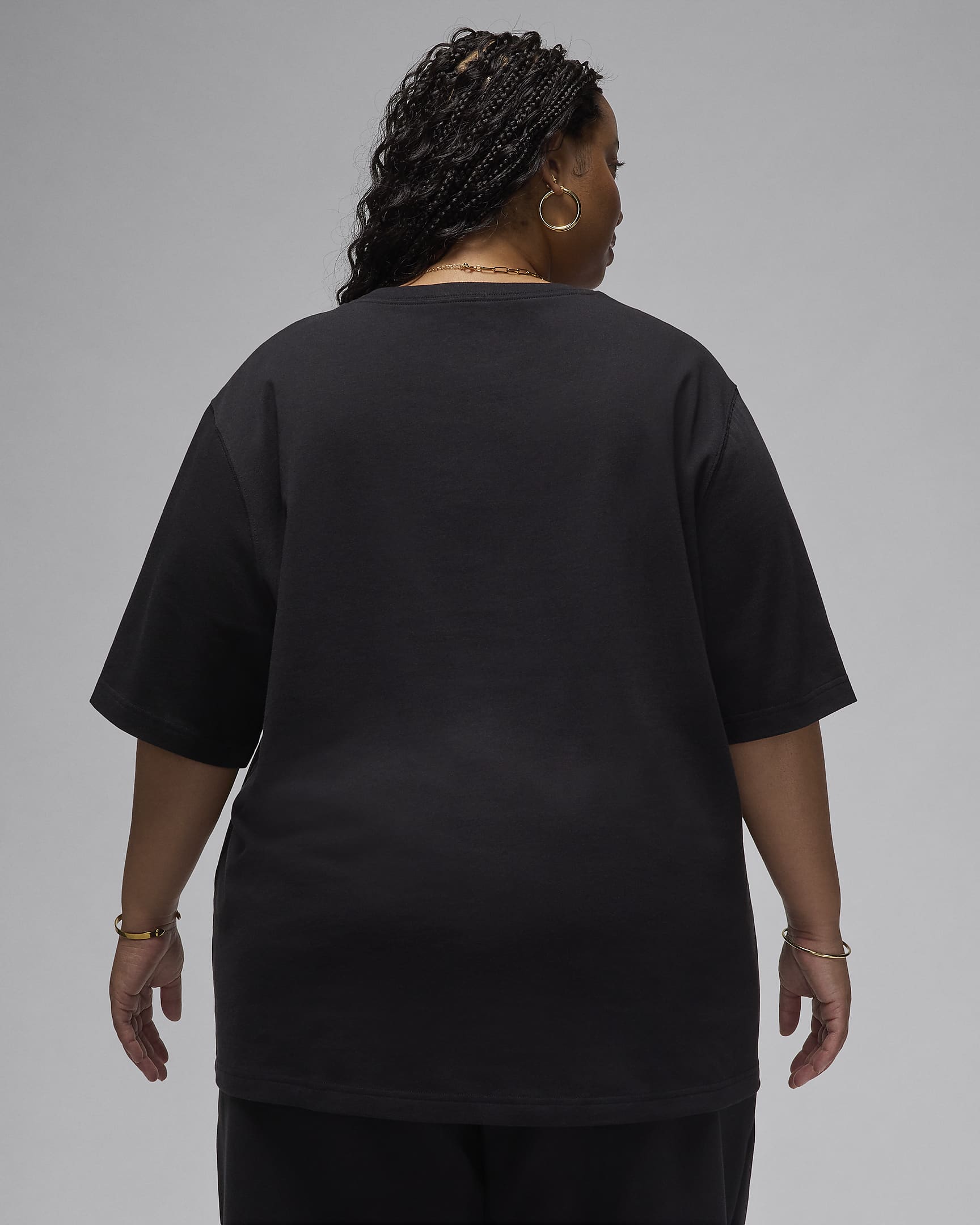 Jordan Essentials Women's Oversized T-shirt (Plus Size) - Black