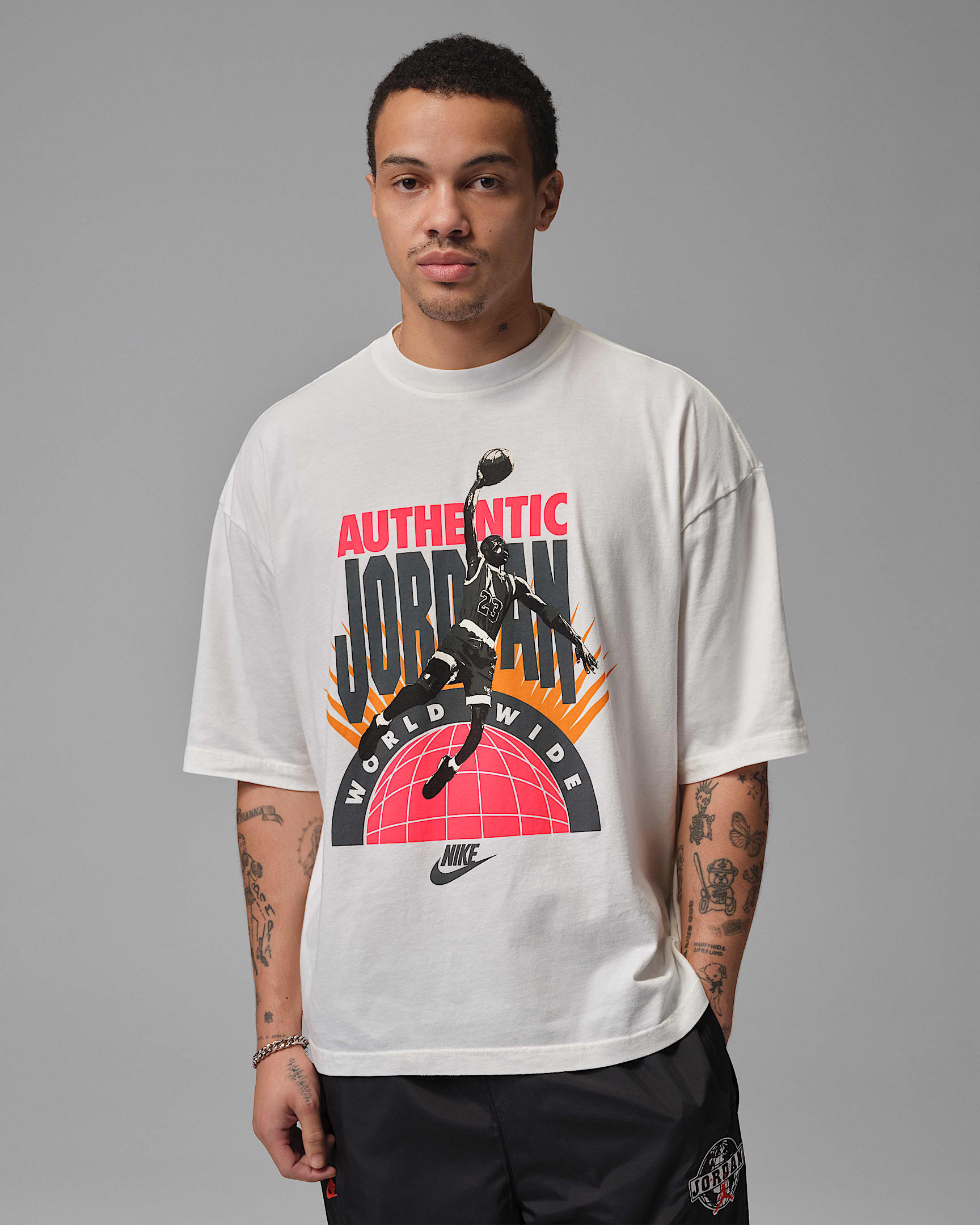 Jordan Men's Oversized Reissue T-Shirt - Sail/Infrared 23