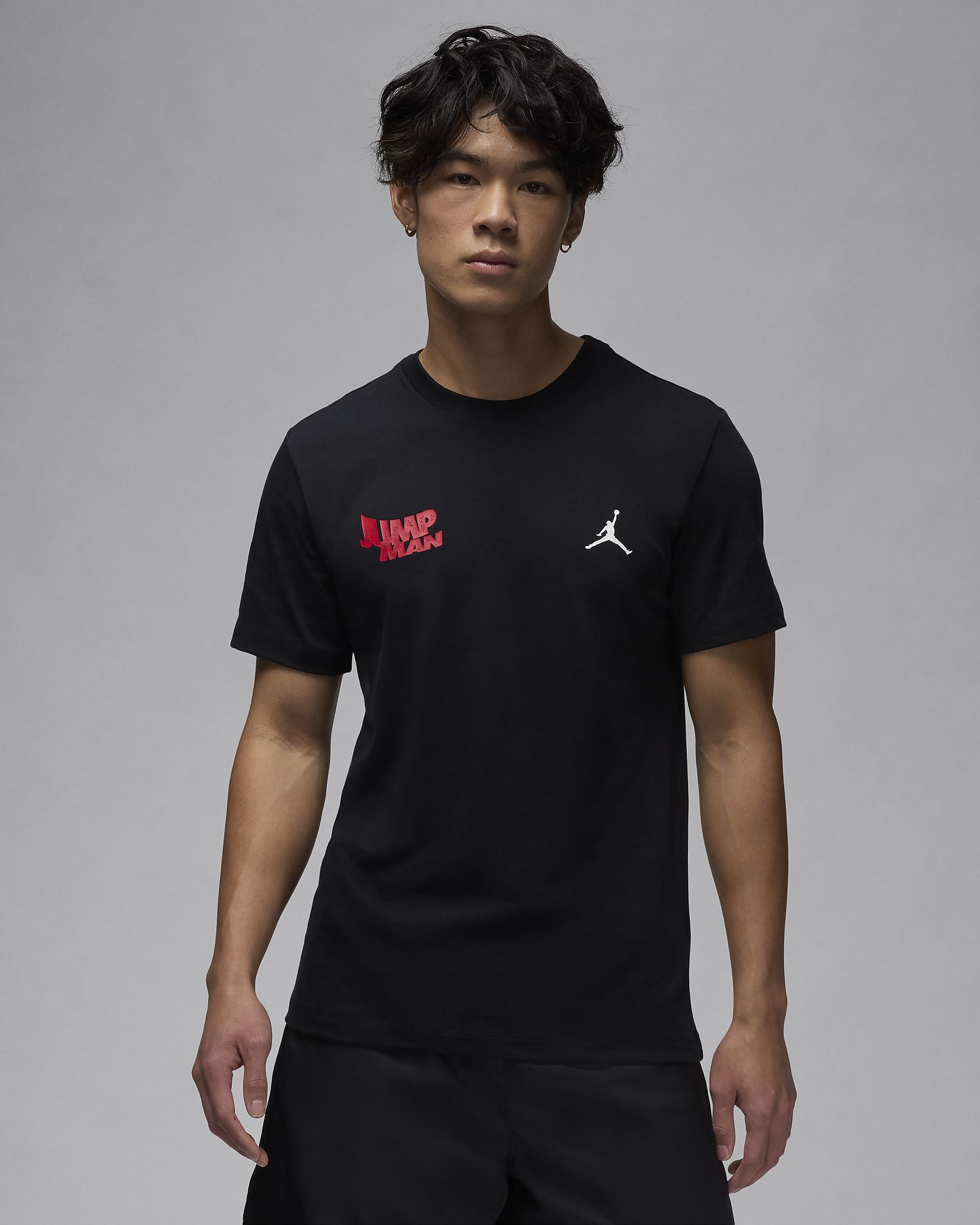 Jordan Brand Men's T-Shirt - Black/Gym Red/White