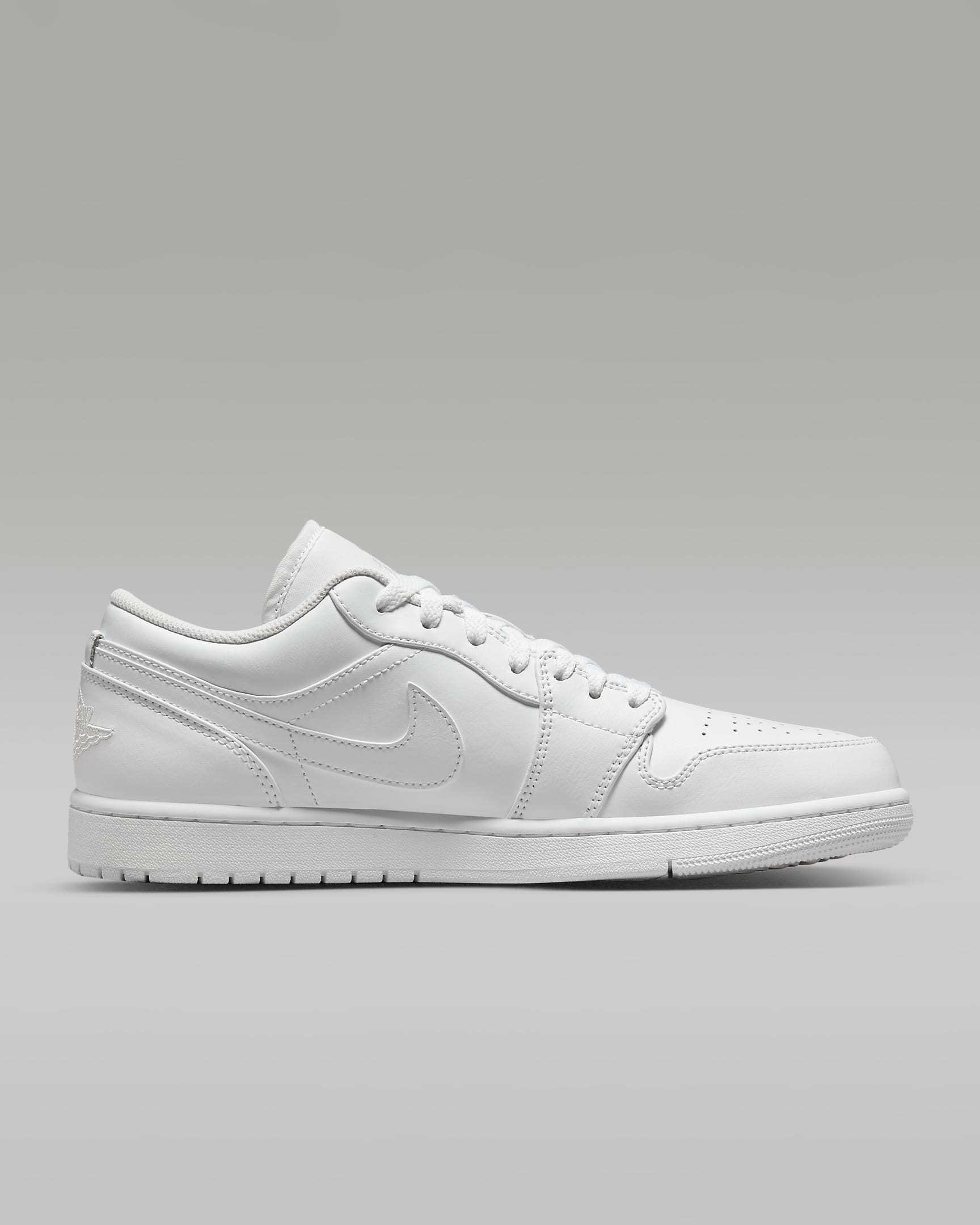 Air Jordan 1 Low Men's Shoes - White/White/White