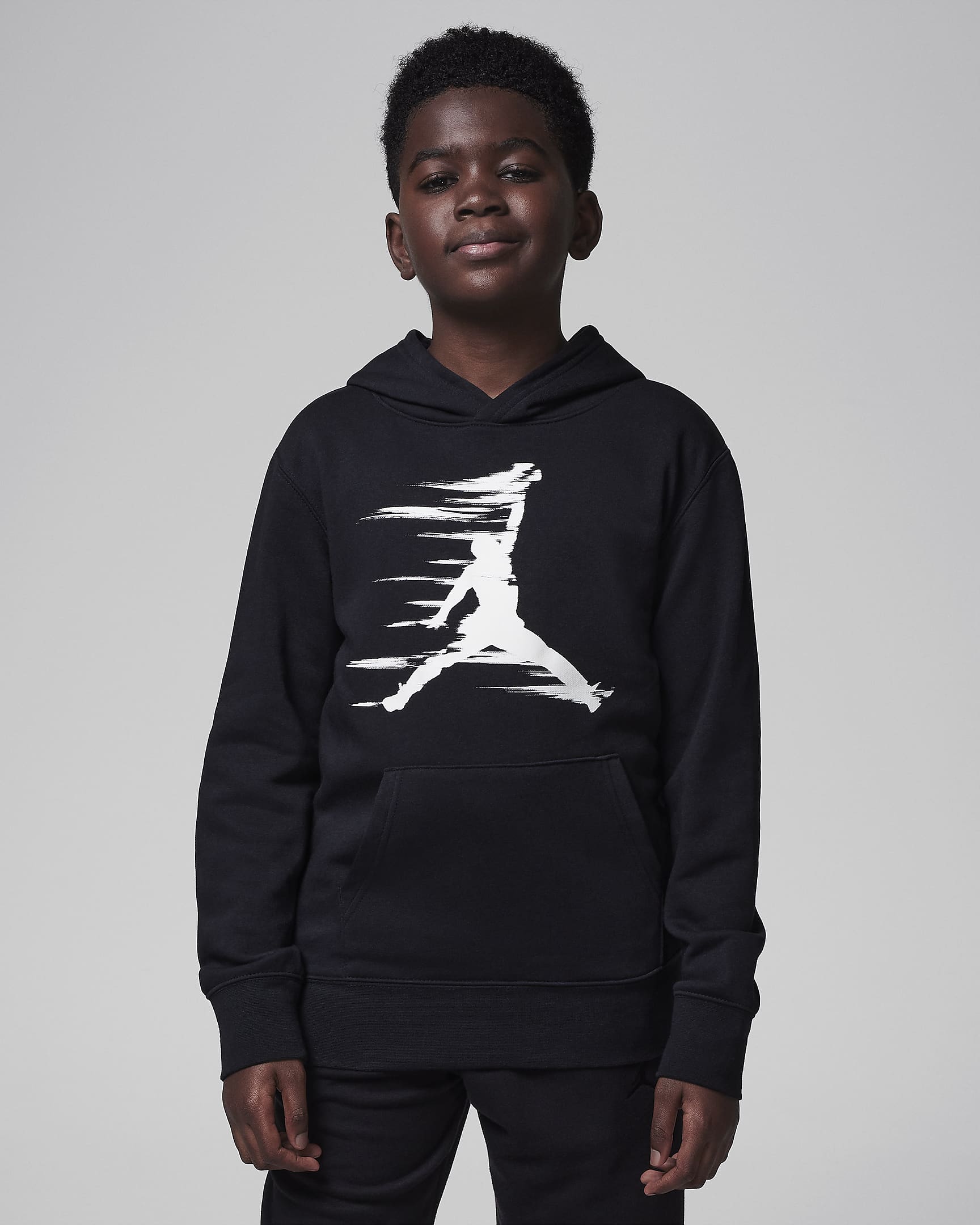 Jordan MJ Flight MVP Older Kids' Fleece Pullover Hoodie - Black