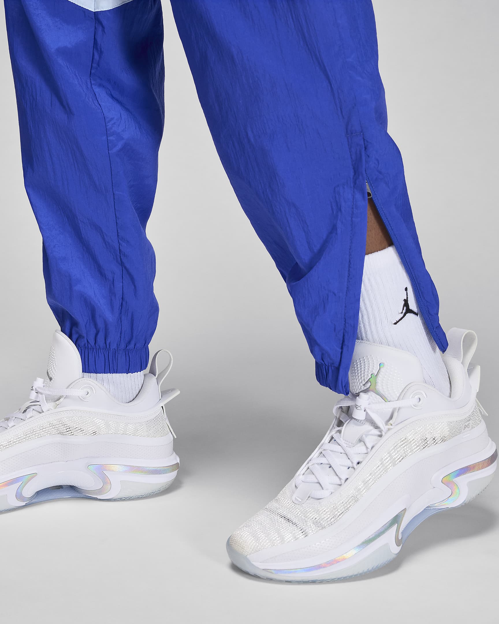 Jordan Sport JAM x Fédération Française de Basketball warming-upbroek voor heren - Old Royal/Celestine Blue/Wit