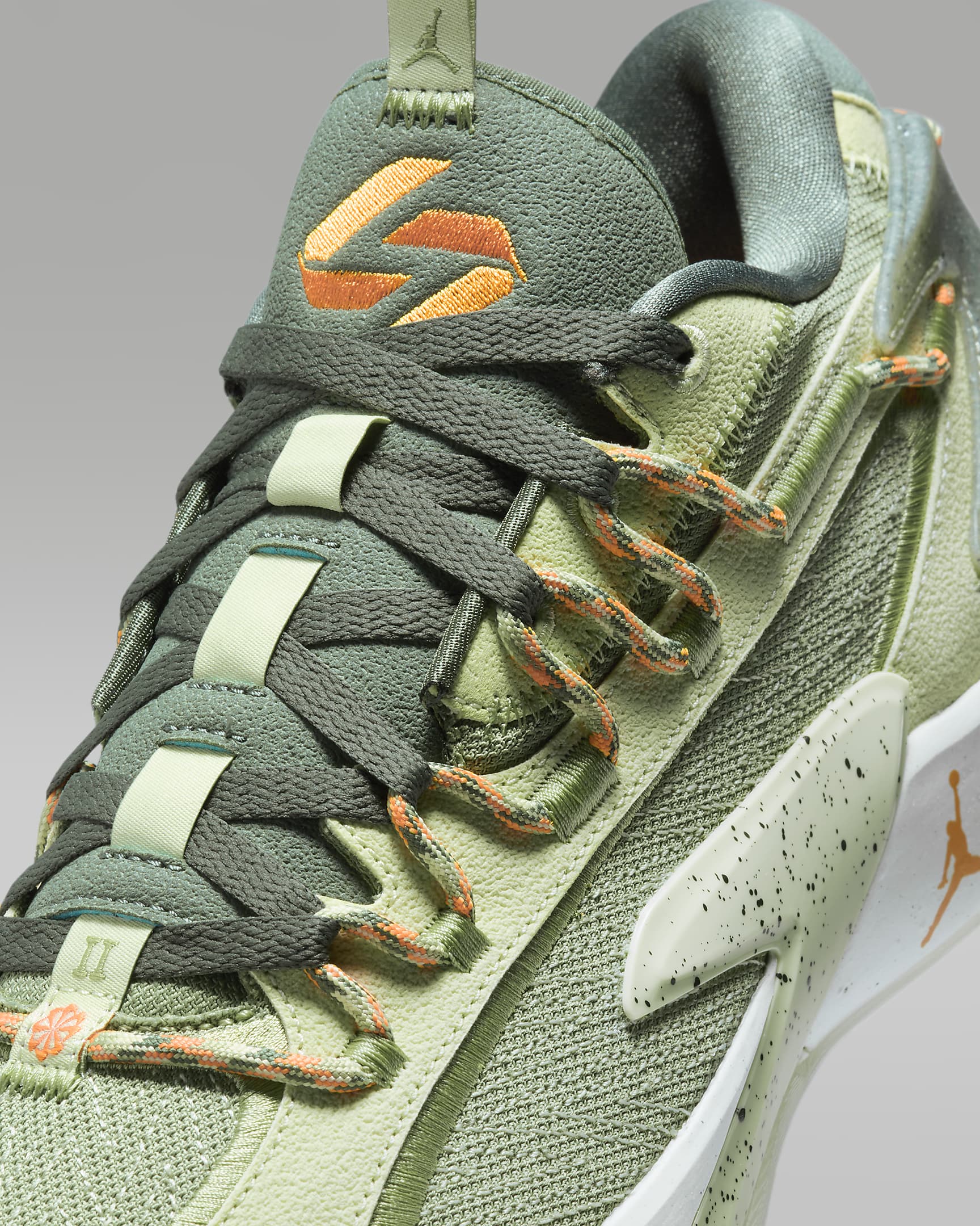 Luka 2 PF Basketball Shoes - Olive Aura/Oil Green/Sea Glass/Vivid Orange