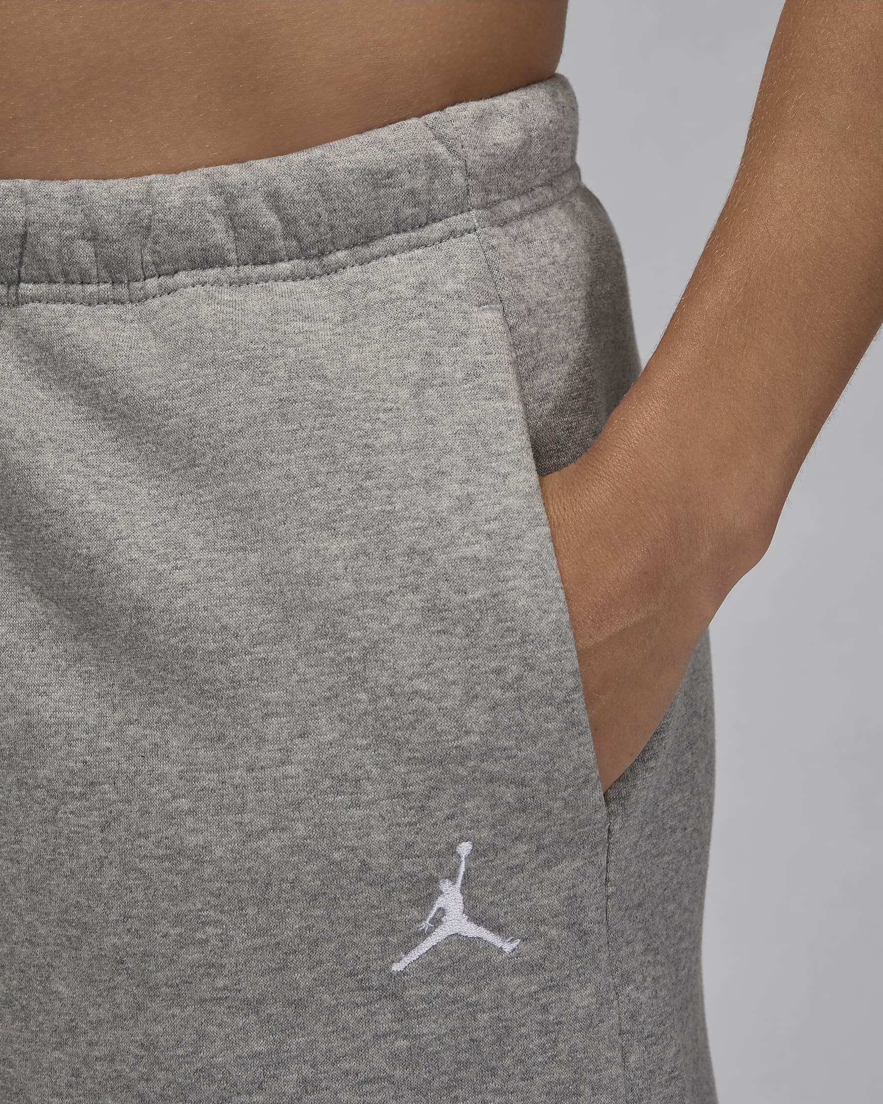 Shorts Jordan Brooklyn Fleece – Donna - Dark Grey Heather/Bianco