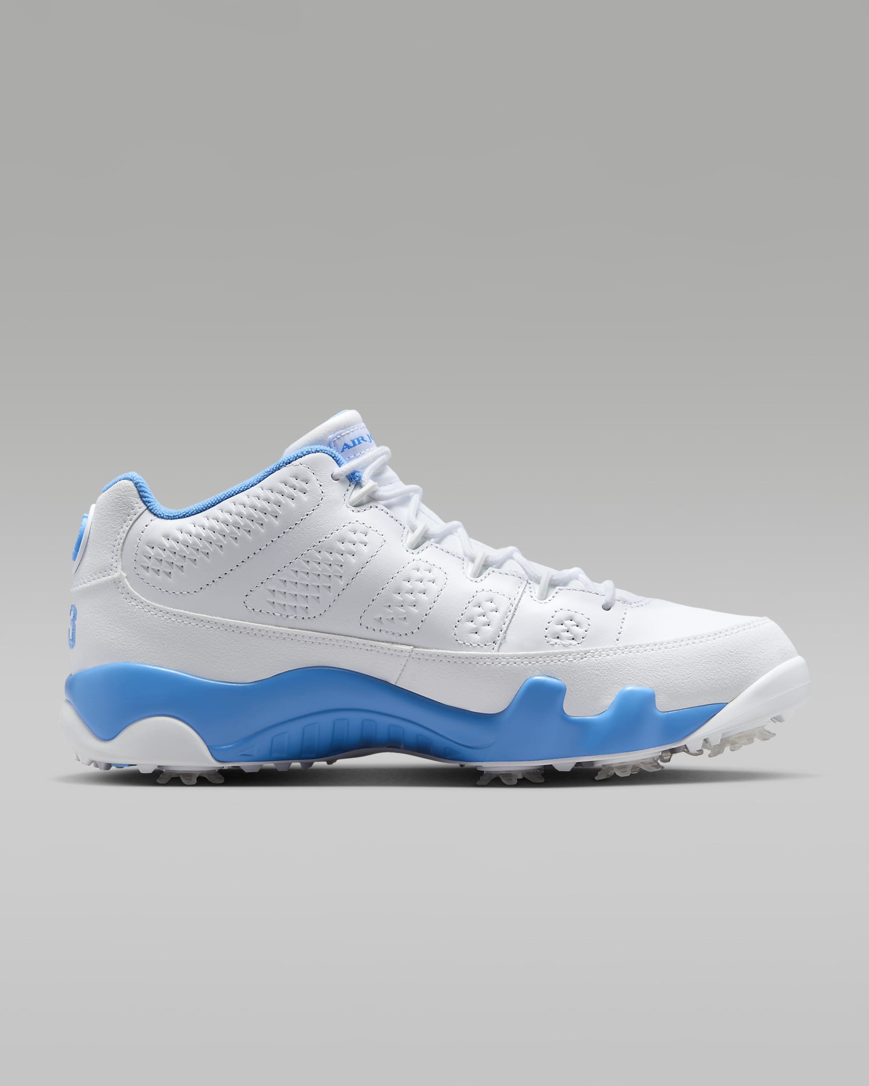 Tenis de golf Air Jordan 9 G - Blanco/Blanco/Azul universitario