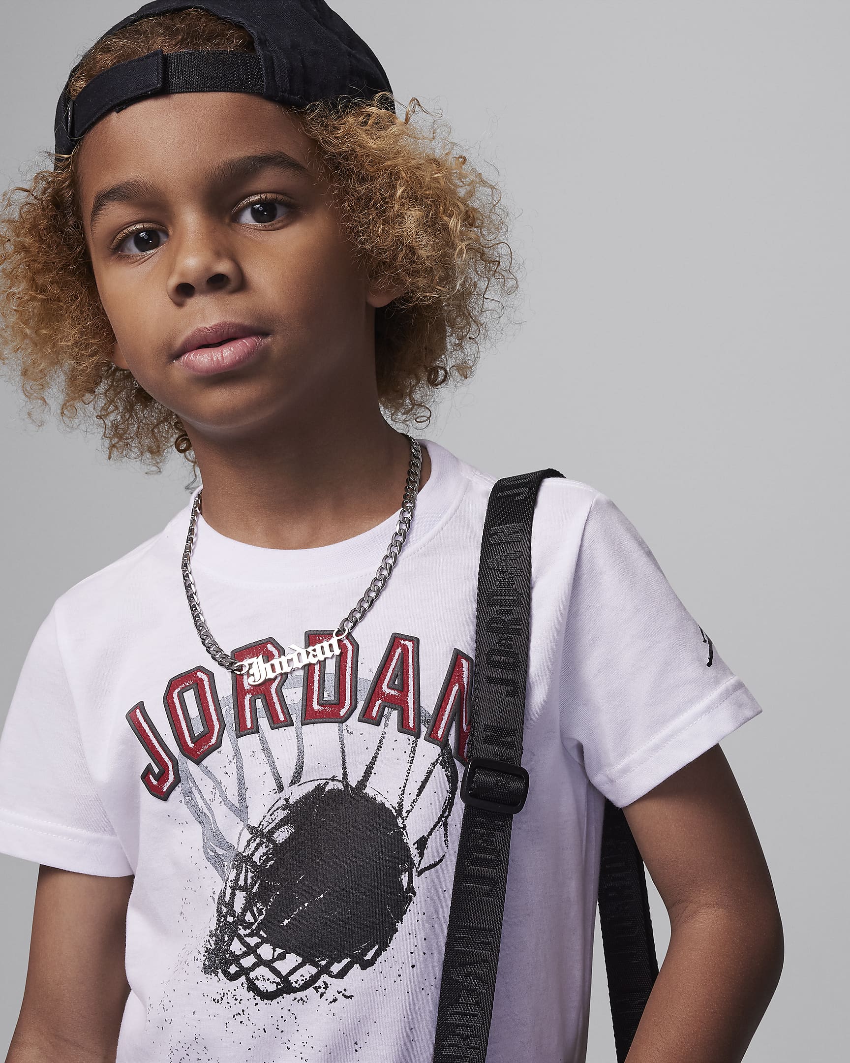 Ensemble deux pièces avec short Jordan Hoop Styles pour enfant - Off Noir