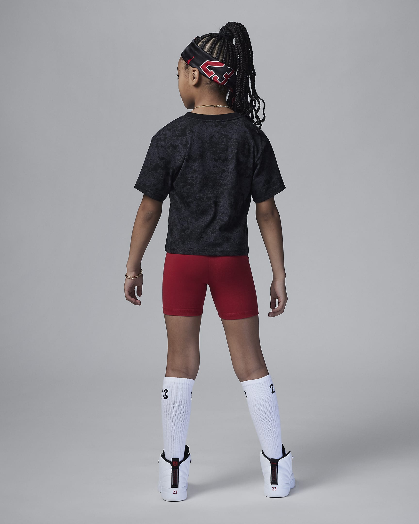 Air Jordan Flight Bike Shorts Set zweiteiliges Set für jüngere Kinder - Gym Red