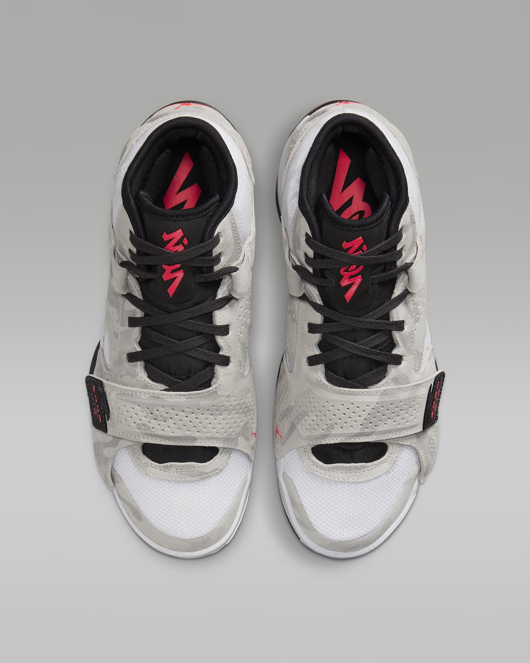 Zion 2 PF Basketball Shoes - White/Black/Photon Dust/Flash Crimson