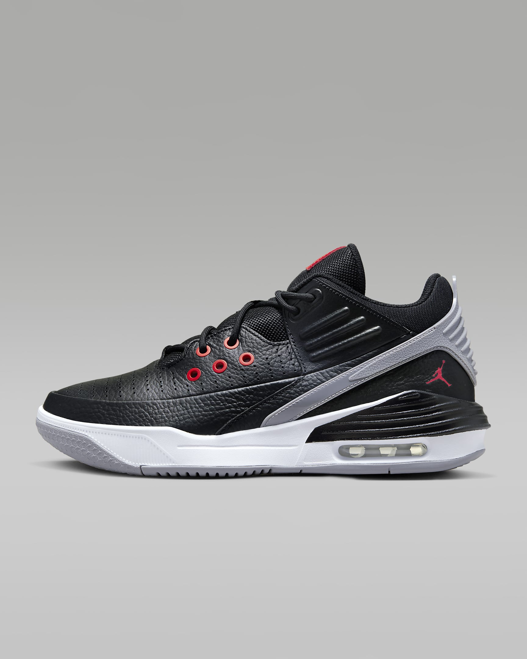 Jordan Max Aura 5 Men's Shoes - Black/White/Cement Grey/University Red