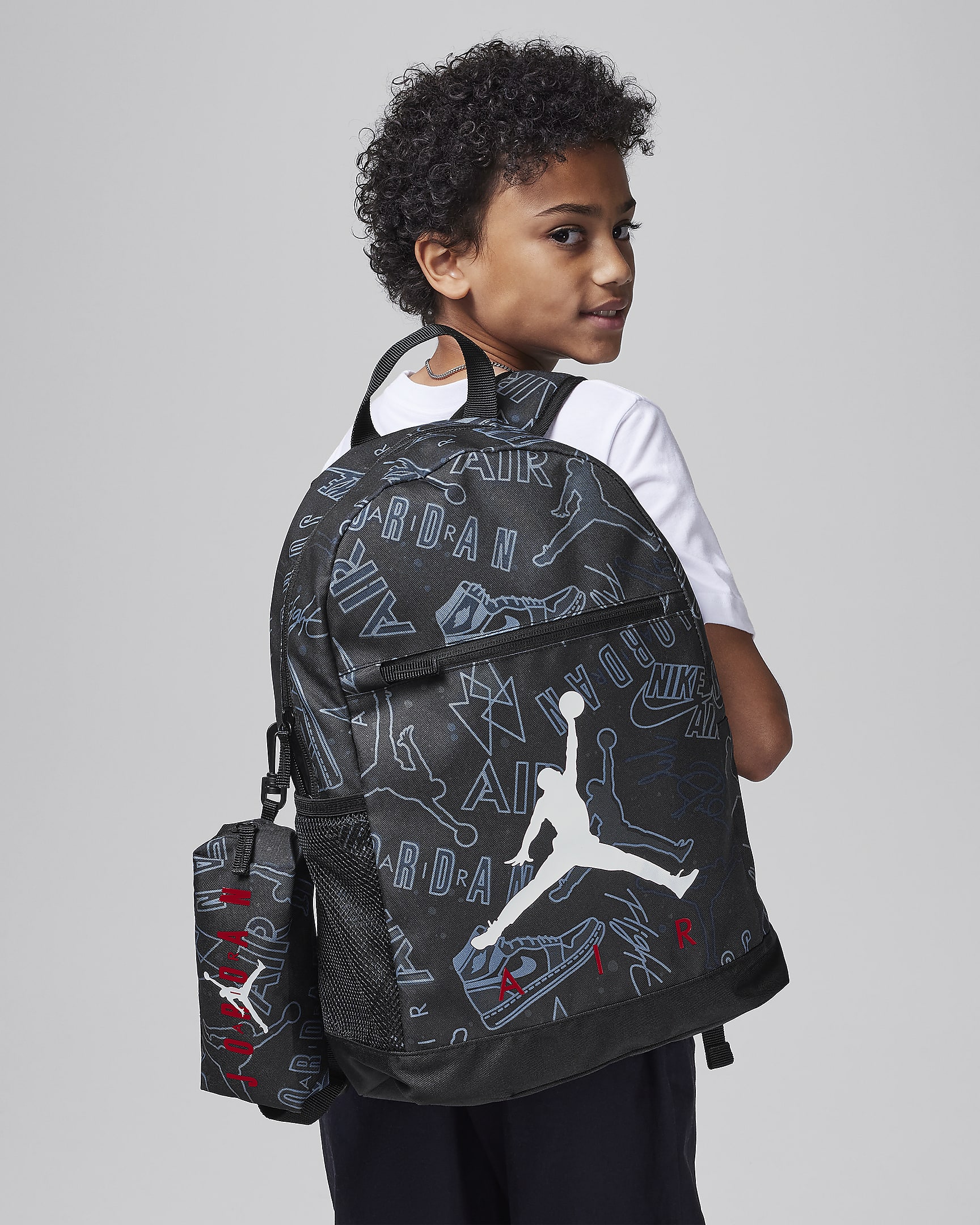 Jordan Backpack (Large) - Black/Gym Red