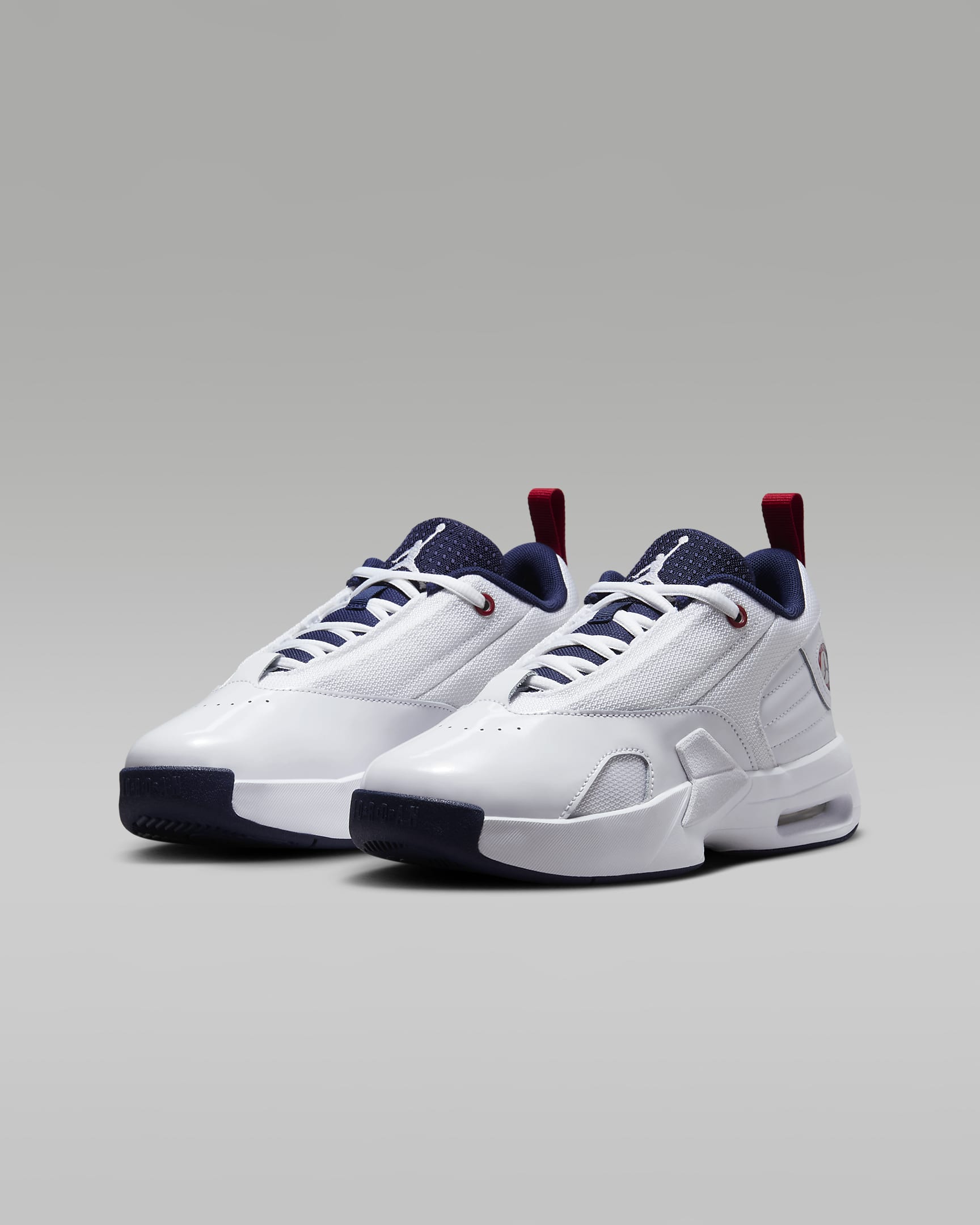 Jordan Max Aura 6 Big Kids' Shoes - White/Varsity Red/Midnight Navy