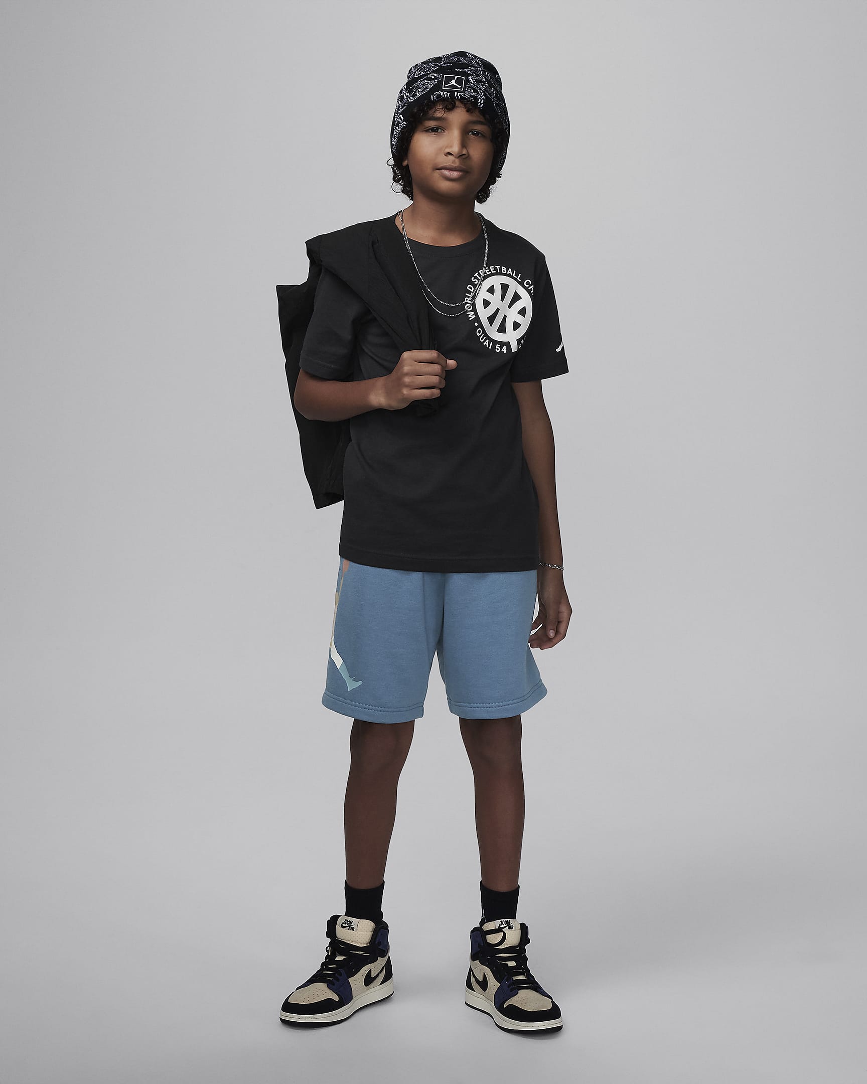 Jordan Quai 54 Older Kids' Graphic T-Shirt - Off-Noir