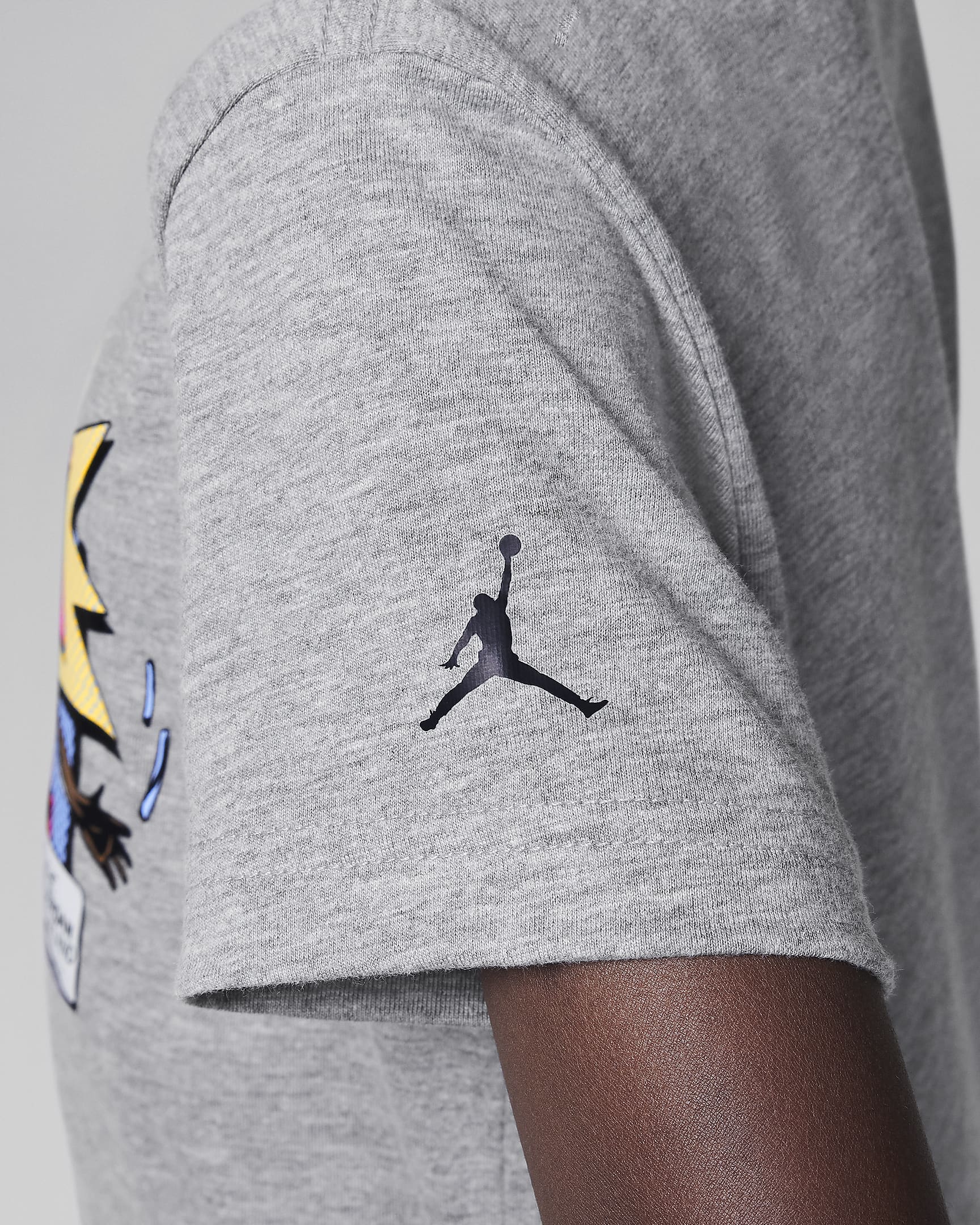 Air Jordan Little Kids' Dunk Comics T-Shirt - Carbon Heather