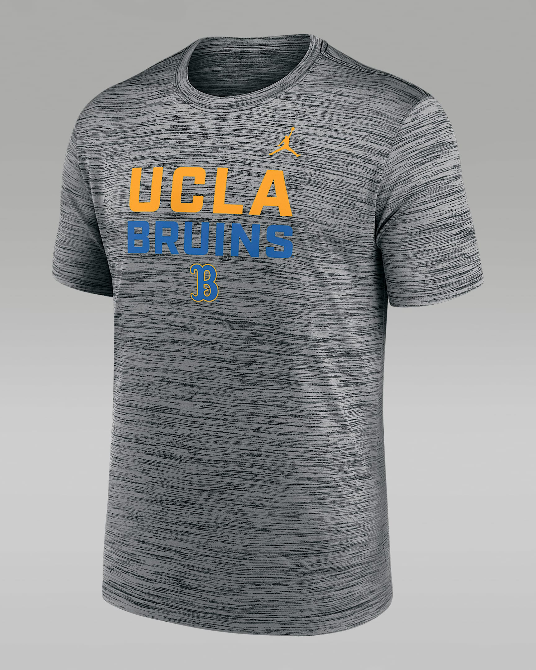 UCLA Campus Center Stack Velocity Men's Nike Dri-FIT College T-Shirt - Anthracite