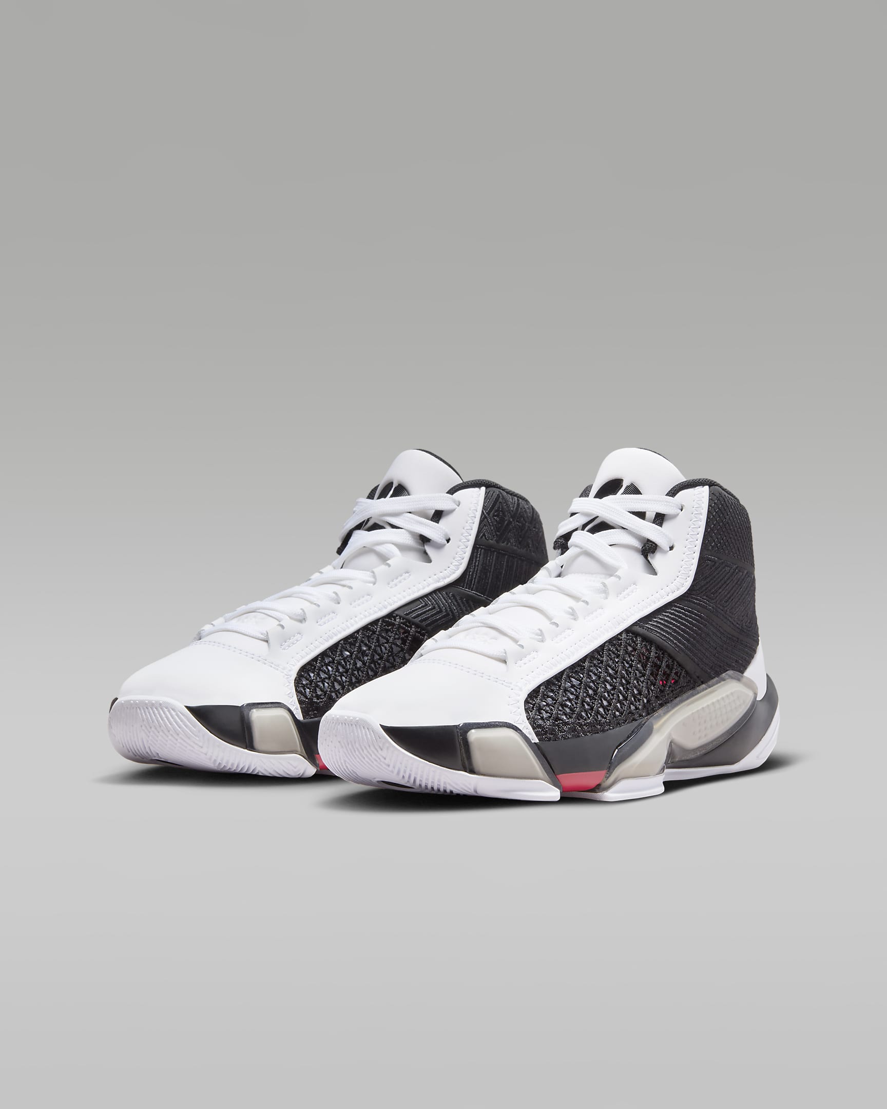 Air Jordan XXXVIII Older Kids' Shoes - White/Siren Red/Black