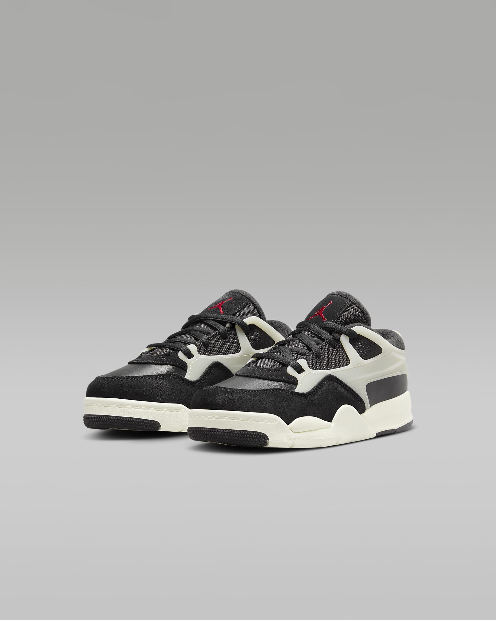 Jordan 4RM Younger Kids' Shoes - Black/Sail/Coconut Milk/Gym Red