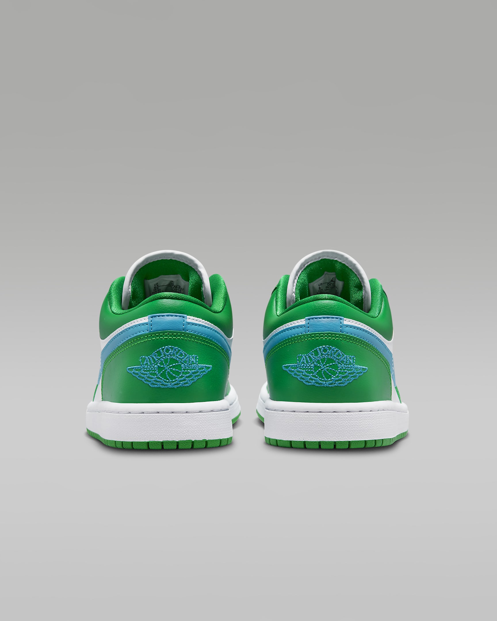 Air Jordan 1 Low Women's Shoes - Lucky Green/White/Aquatone