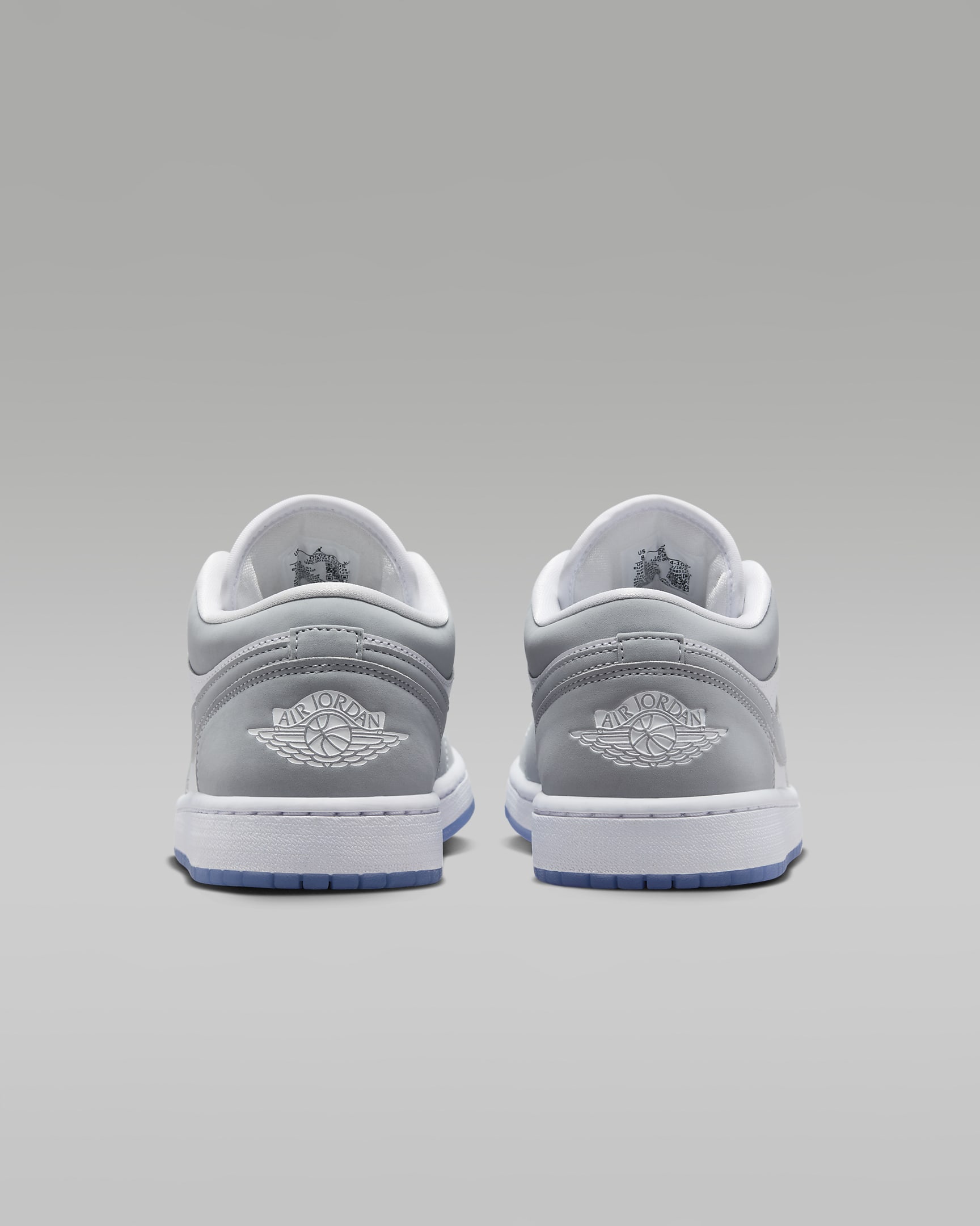 Air Jordan 1 Low Women's Shoes - White/Aluminium/Wolf Grey