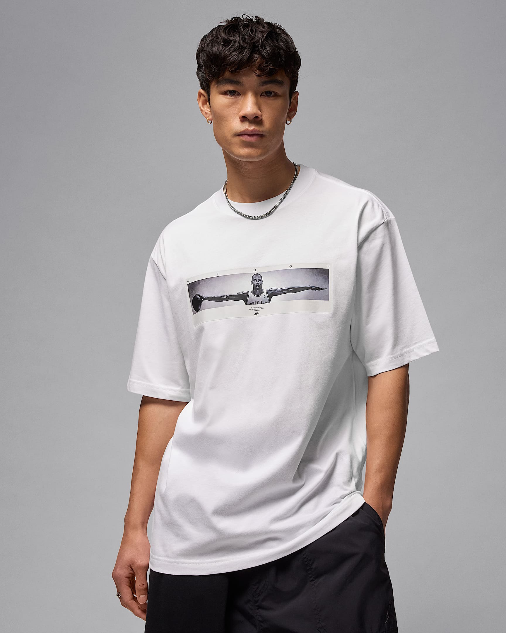 T-shirt con foto Jordan – Uomo - Bianco/Nero