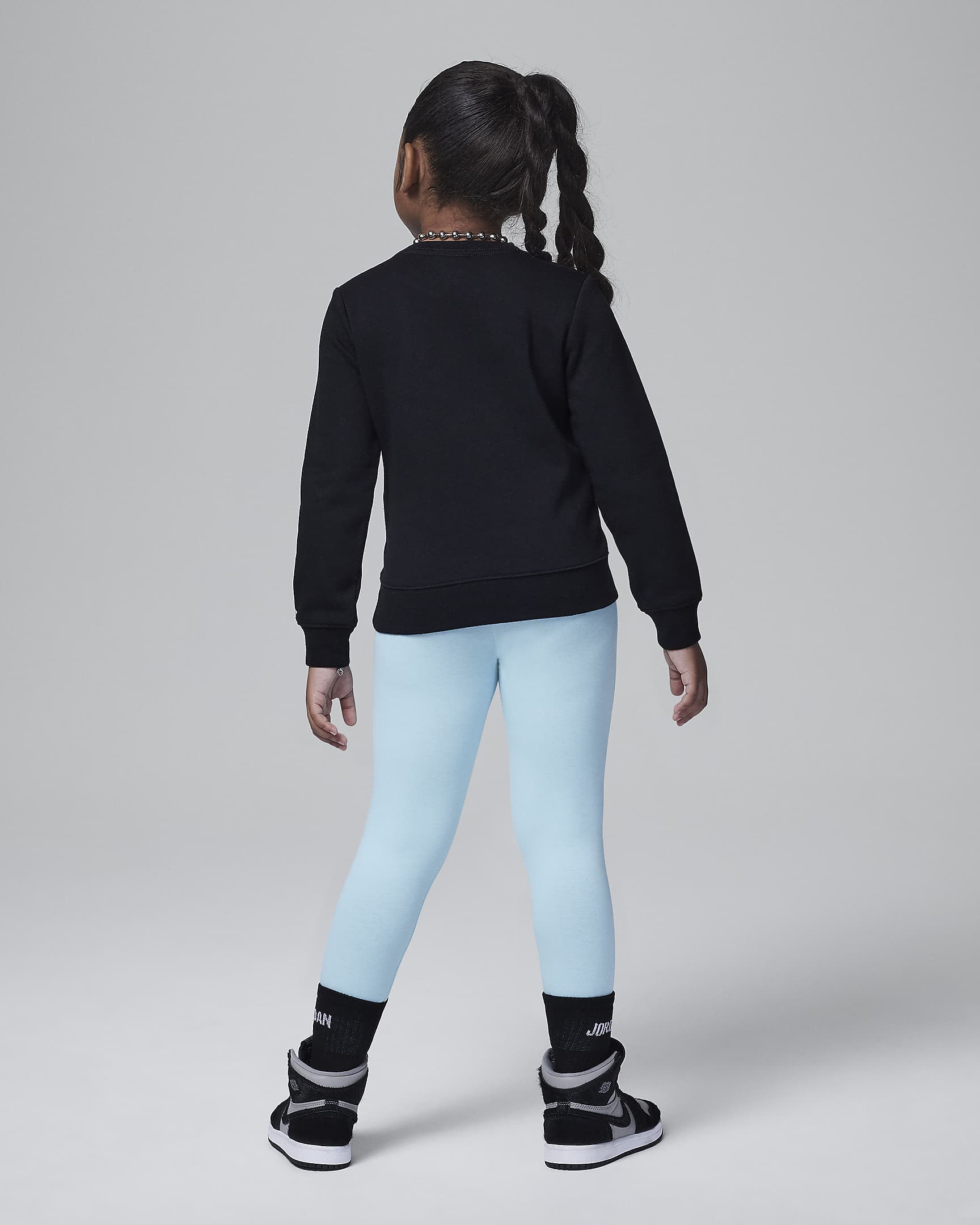 Conjunto de 2 peças Jordan W J Brooklyn Fleece Leggings Set para criança - Glacier Ice