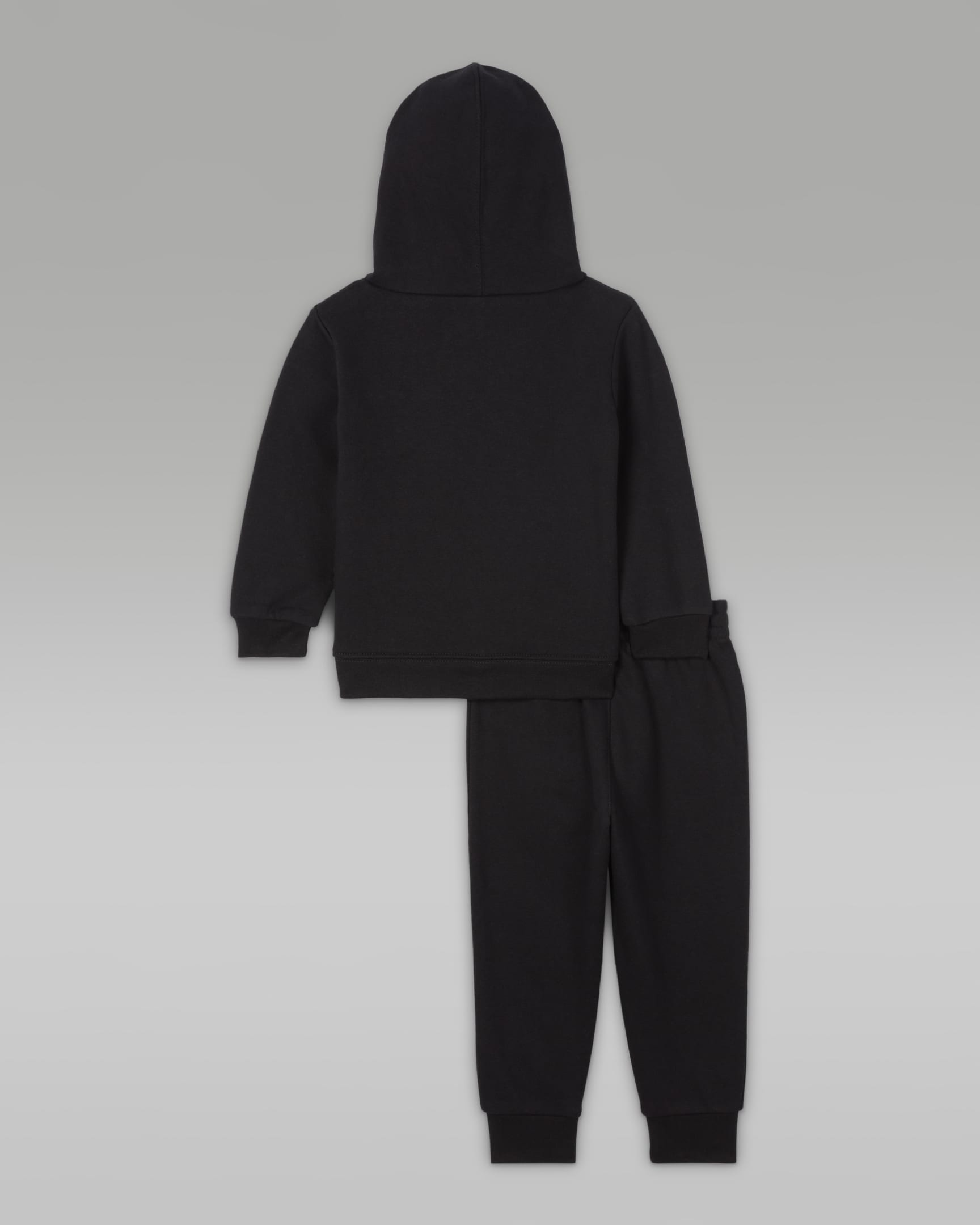 Ensemble deux pièces avec sweat à capuche Jordan MJ Brooklyn Fleece pour bébé (12-24 mois) - Noir