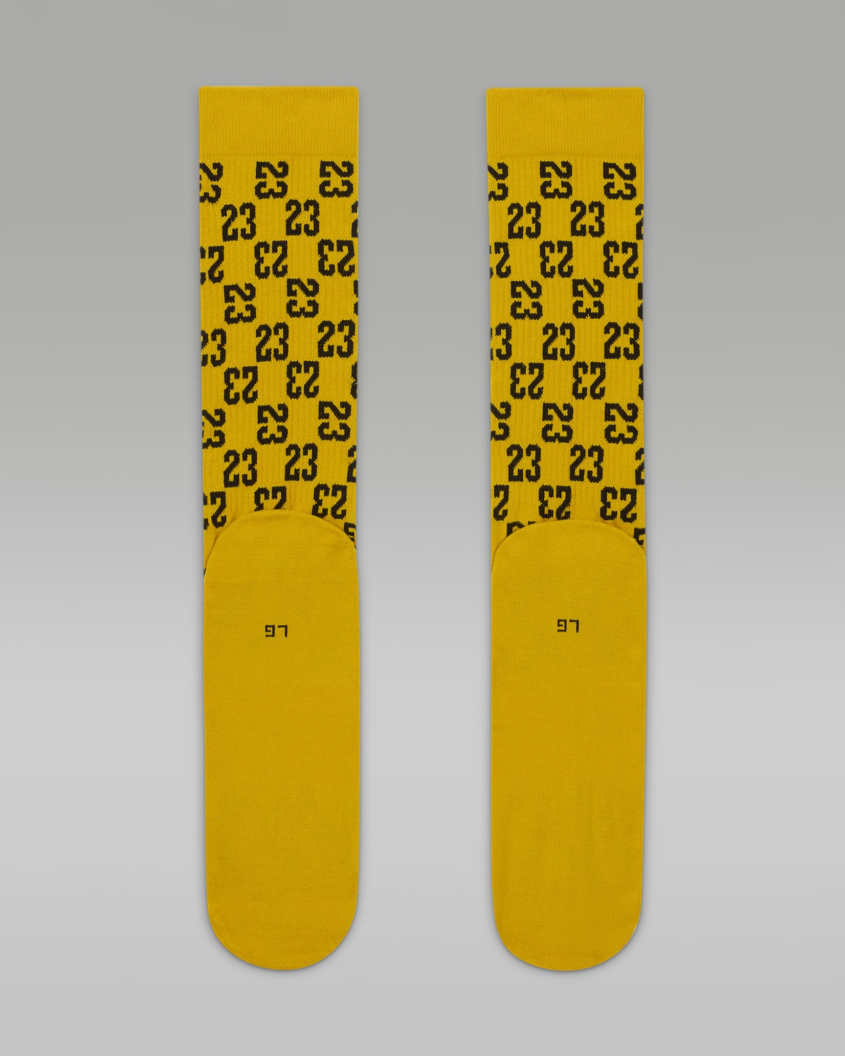 Jordan Everyday Essentials Crew Socks - Yellow Ochre/Black