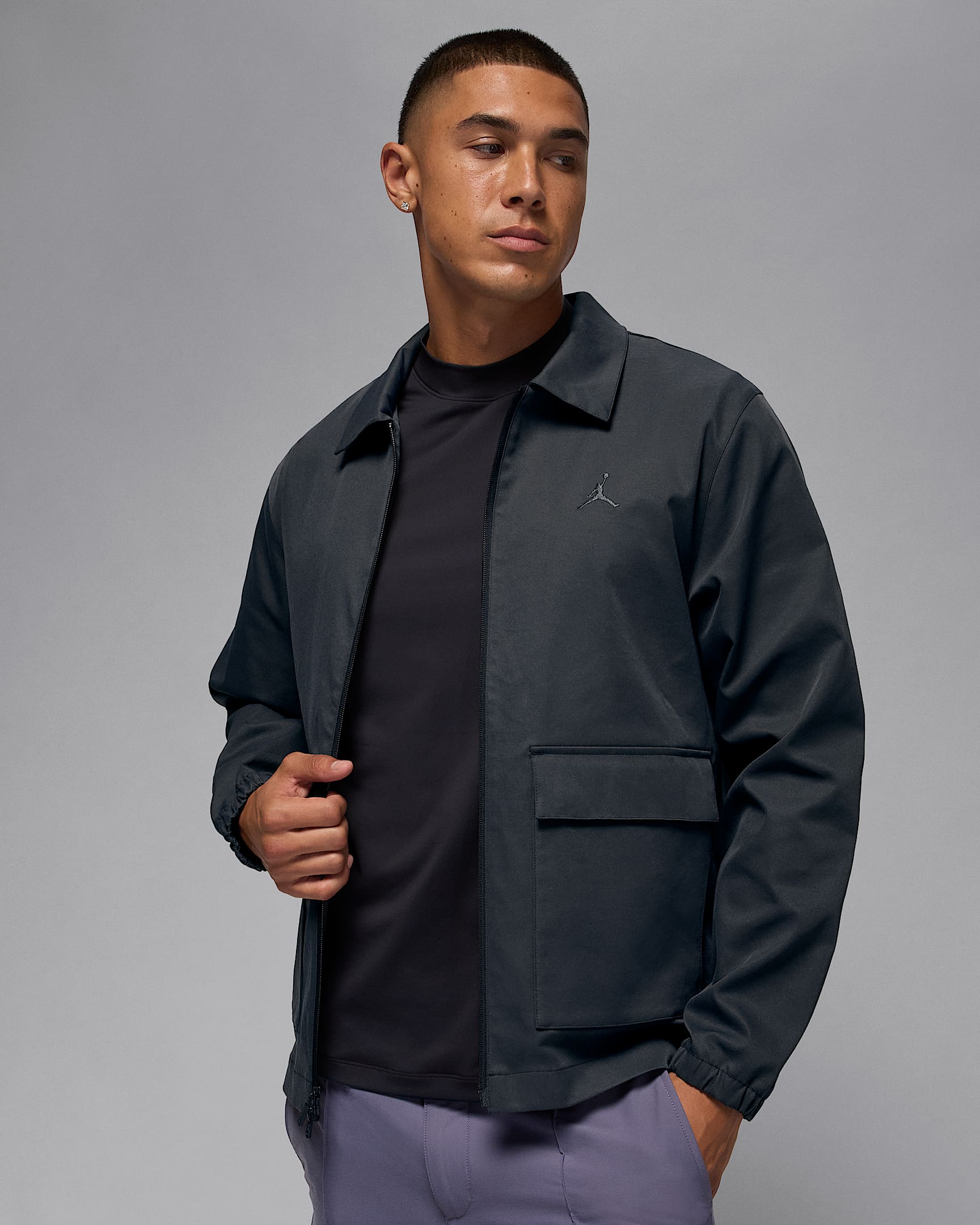 Jordan Men's Golf Jacket - Black/Dark Shadow