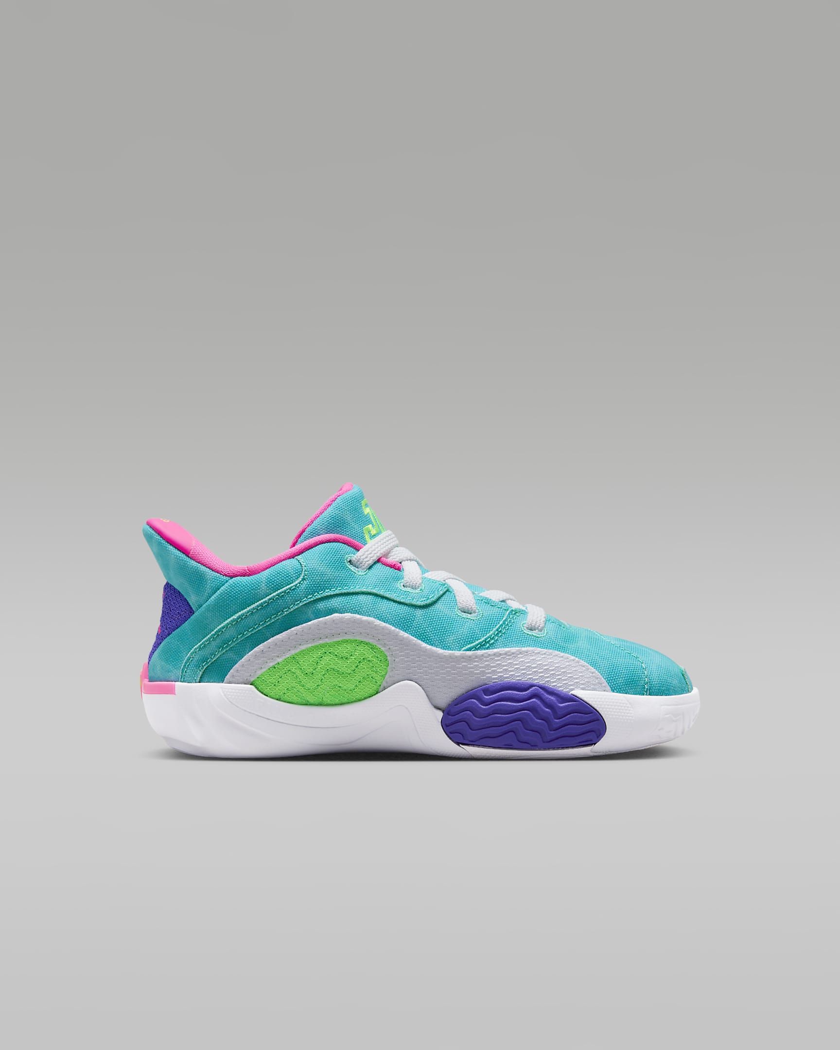 Tatum 2 Younger Kids' Shoes - Hyper Jade/White/Hyper Pink/Green Strike