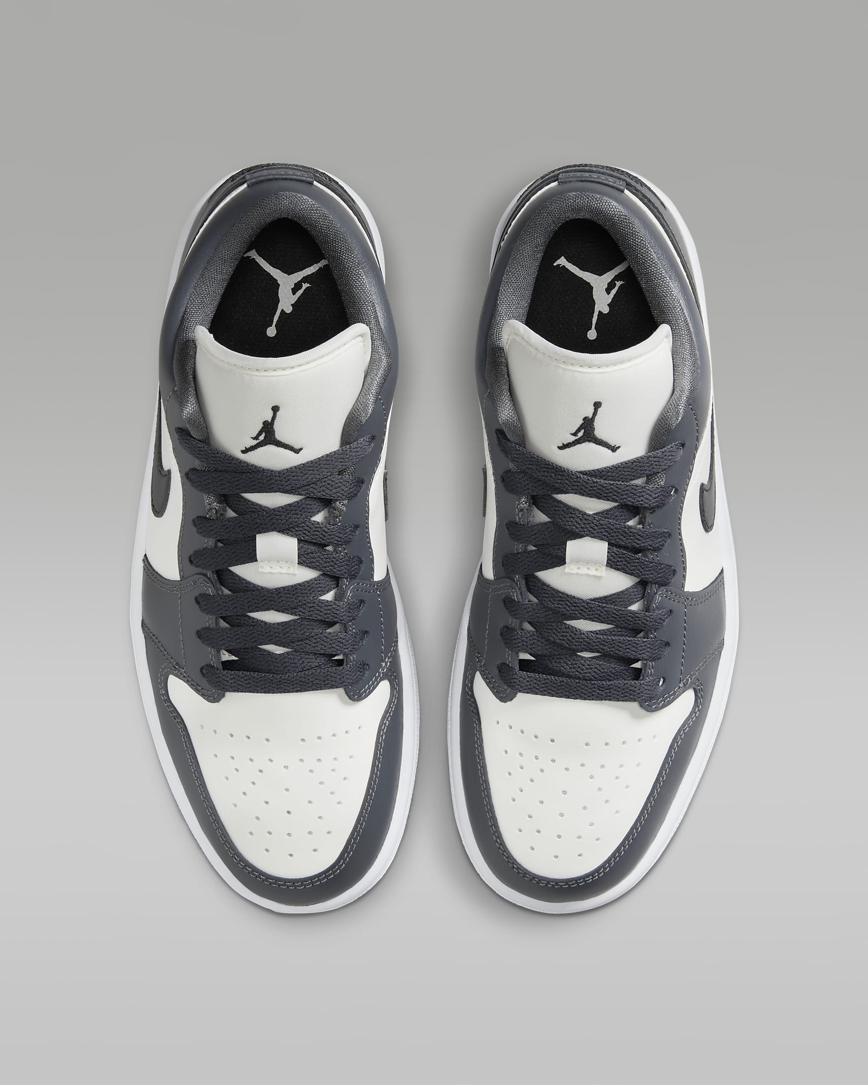 Air Jordan 1 Low Women's Shoes - Sail/Dark Grey/White/Off Noir