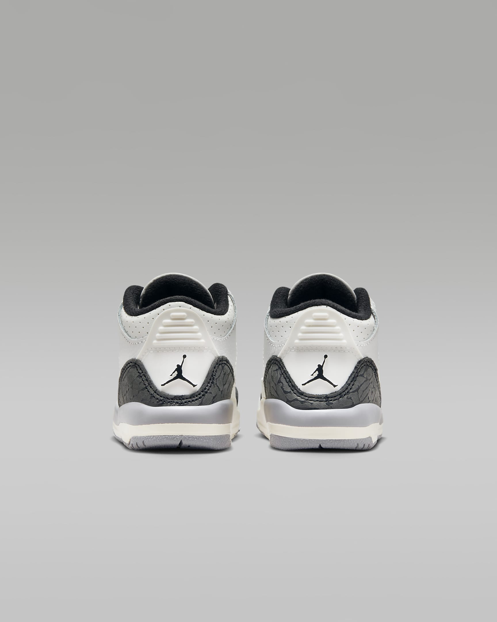 Jordan 3 Retro 'Cement Grey' Baby/Toddler Shoes - Summit White/Cement Grey/Black/Fire Red