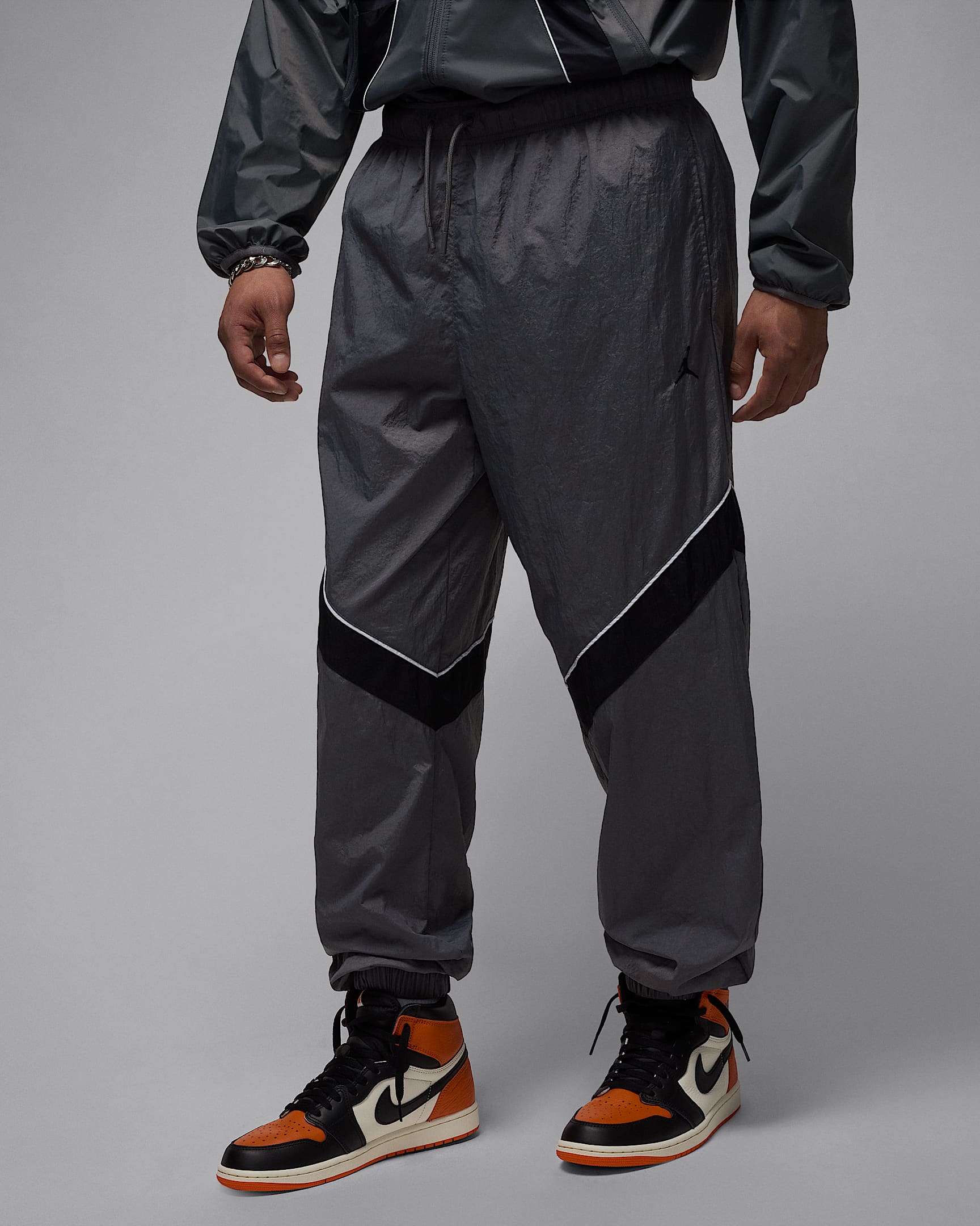 Jordan Brooklyn Draft Erkek Eşofman Altı - Iron Grey/Siyah/Beyaz/Siyah