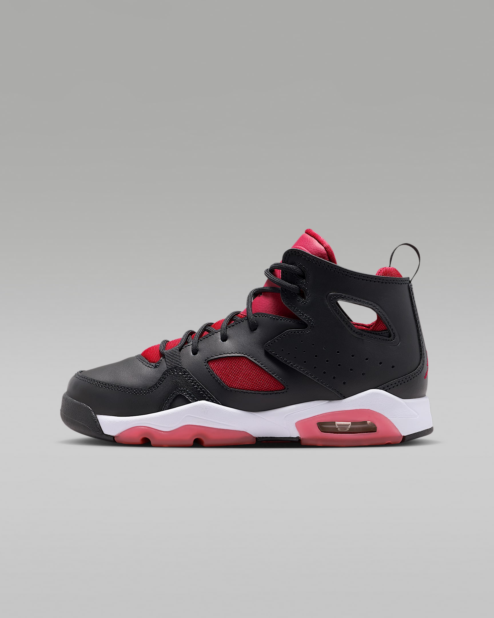 Jordan Flight Club '91 Schuh für ältere Kinder - Schwarz/Weiß/Varsity Red