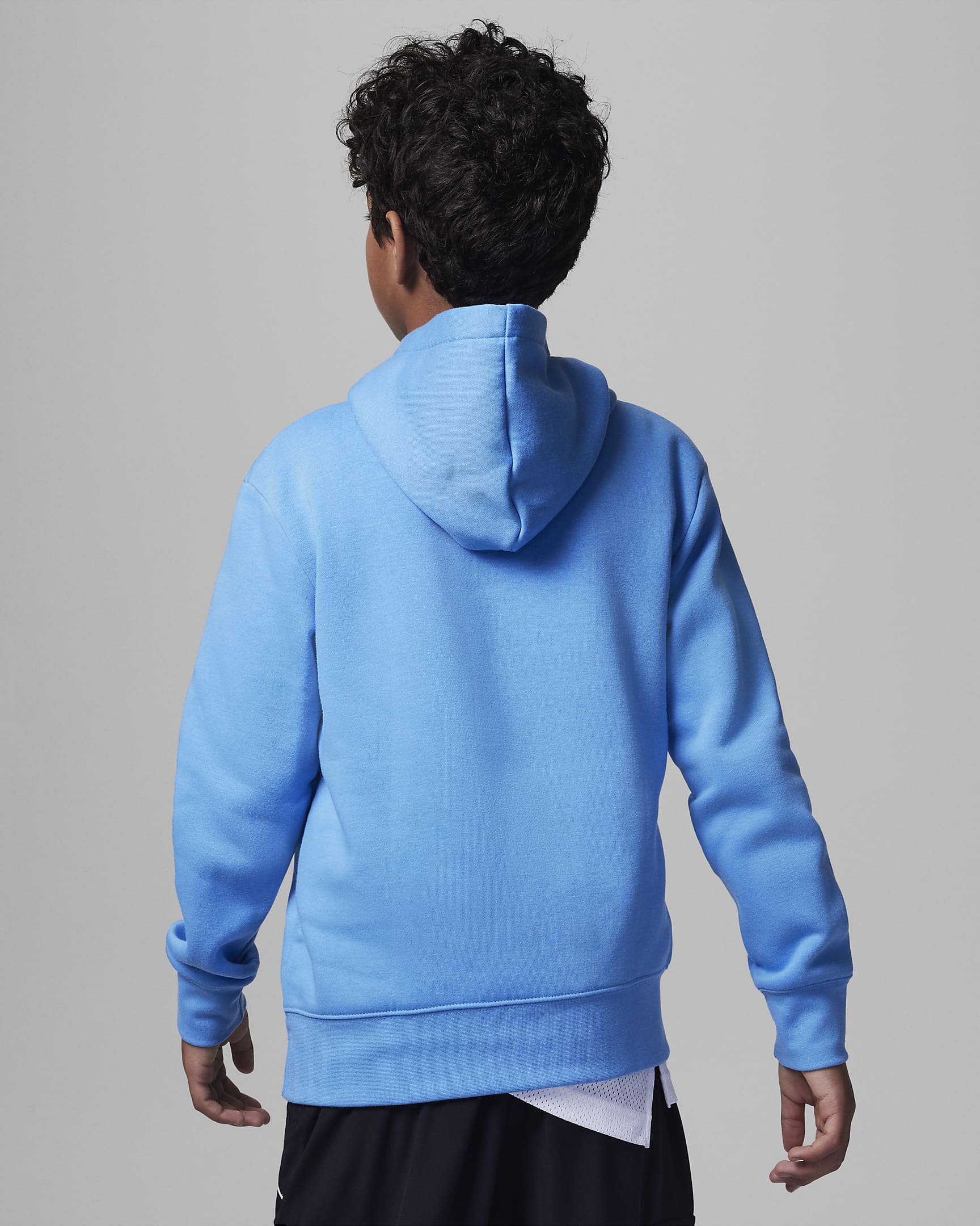 Jordan Fleece Pullover Hoodie Big Kids Hoodie - University Blue