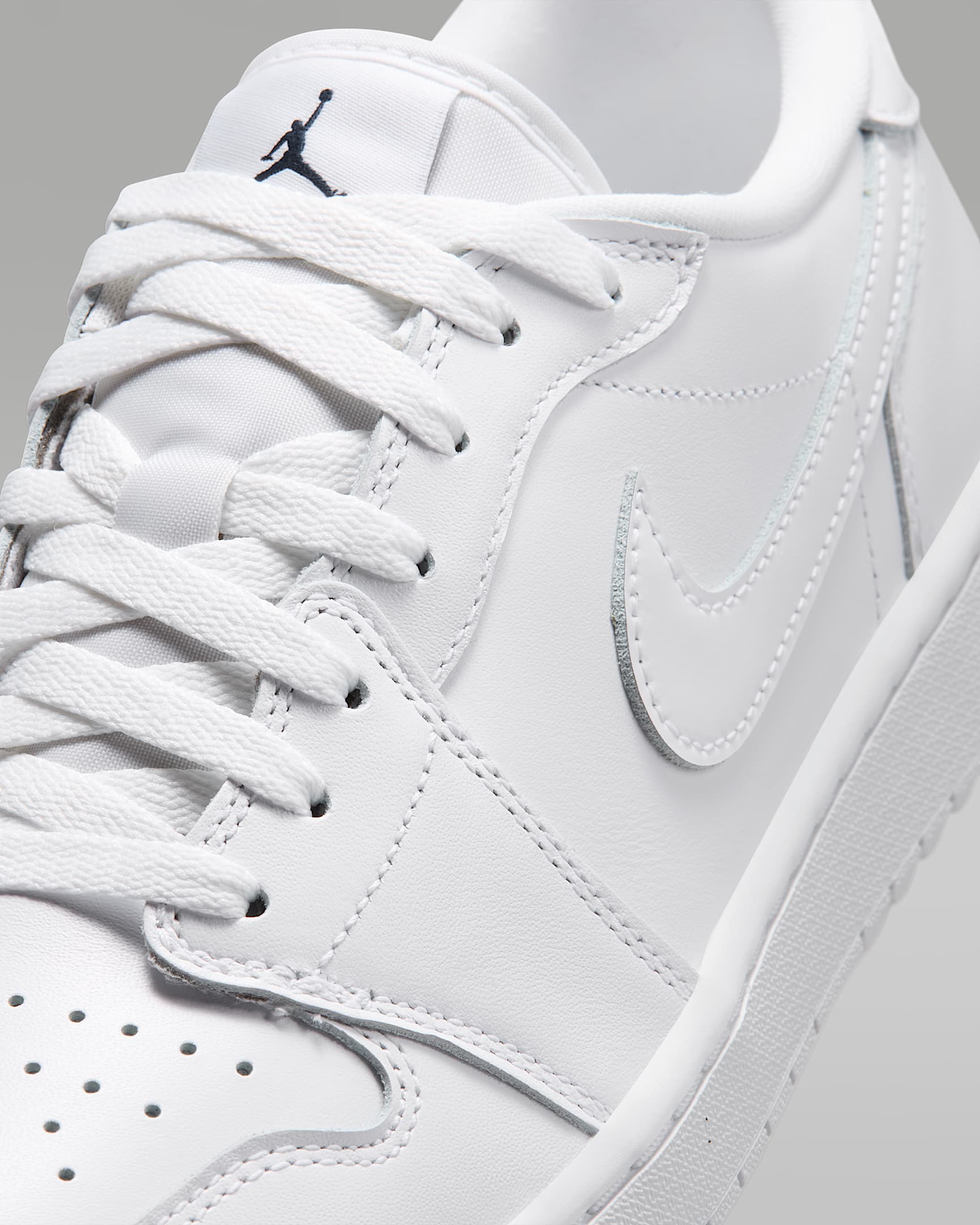 Air Jordan 1 Low G Golf Shoes - White/Obsidian/White/White