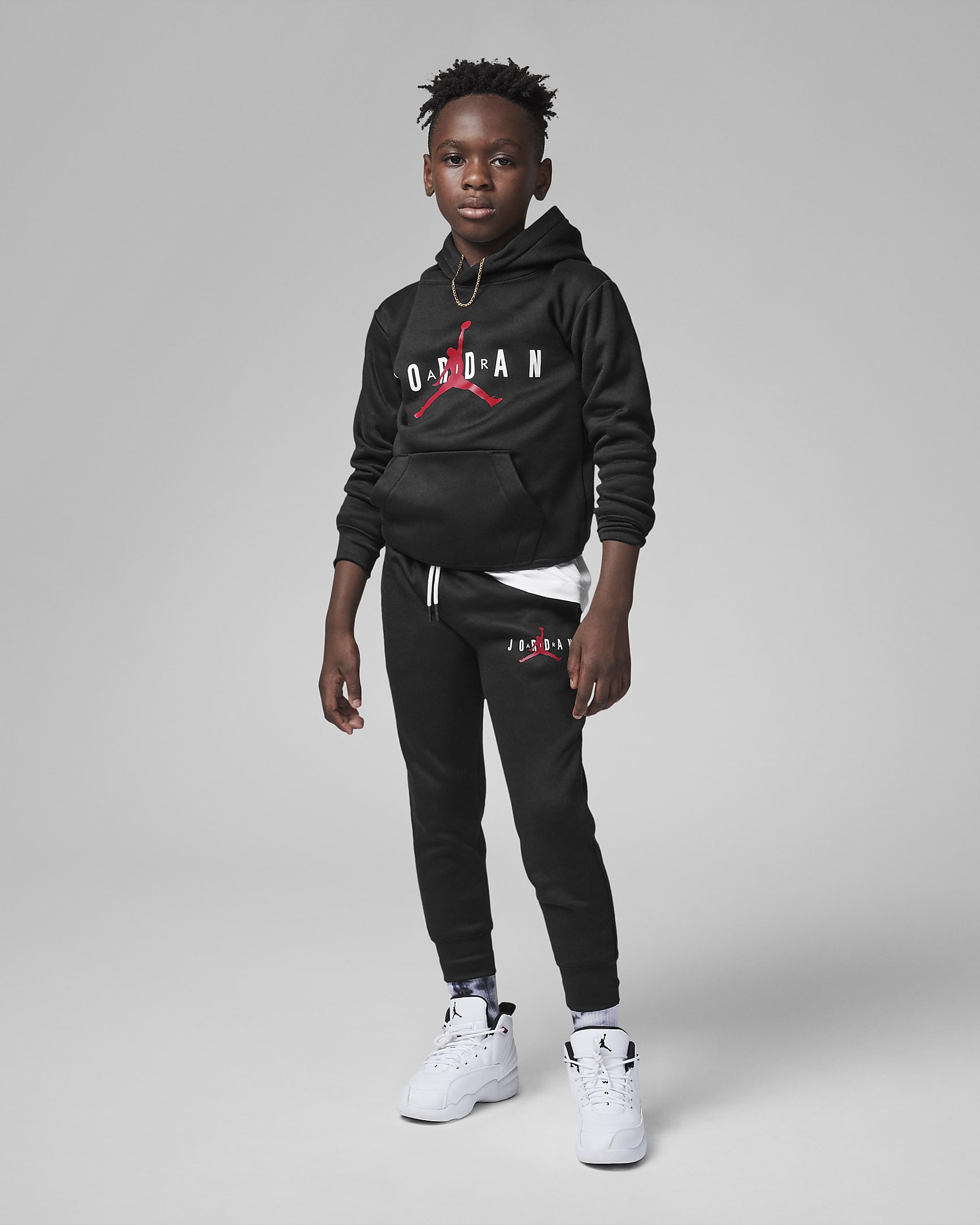 Jordan Jumpman polárnadrág kisebb gyerekeknek - Fekete